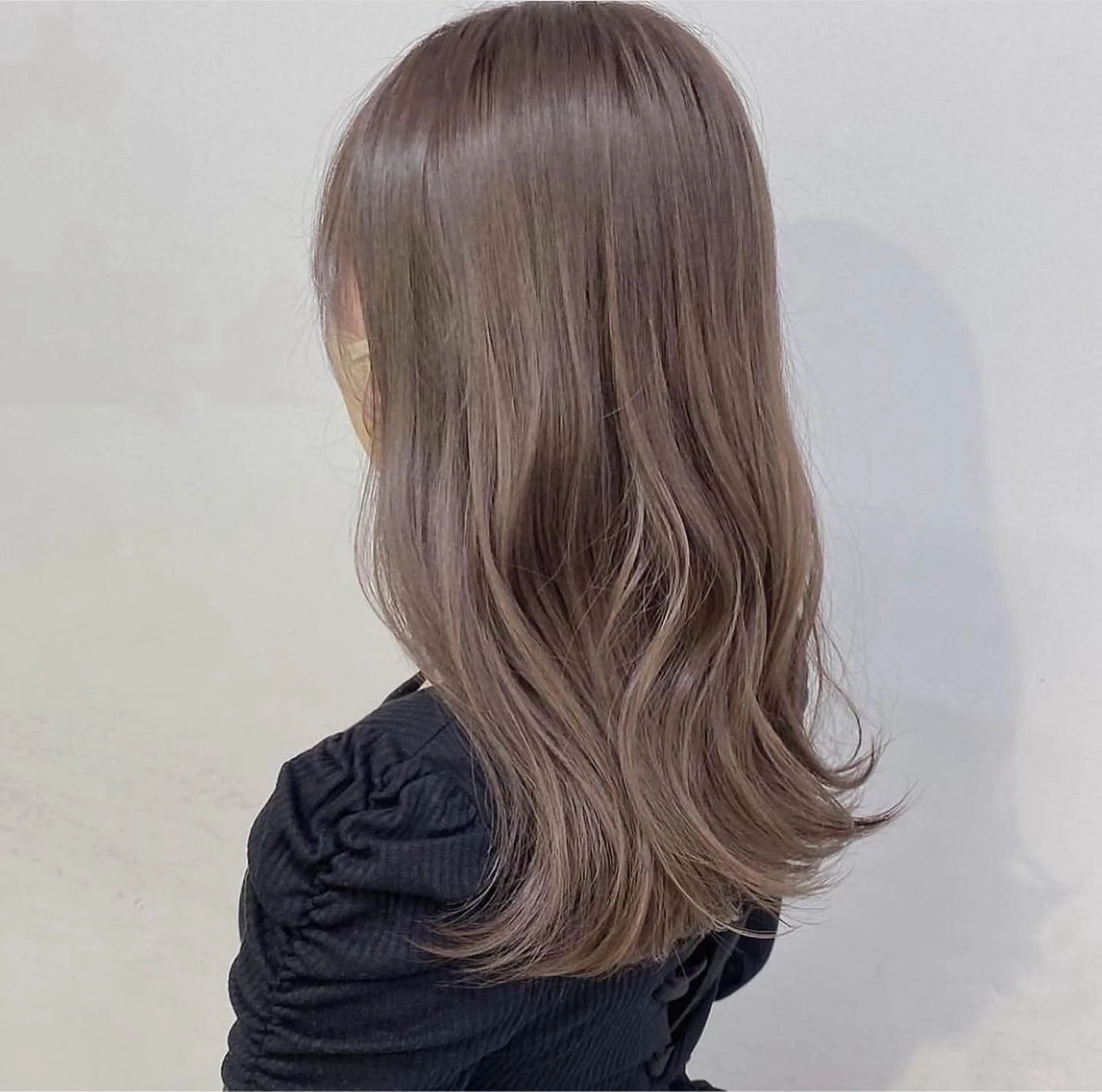 ミディアム カラー ヘアカラー トリートメント ヘッドスパ ヘアセット 🥞ベージュ系カラー 【すずきりほ】🥞のヘアスタイル