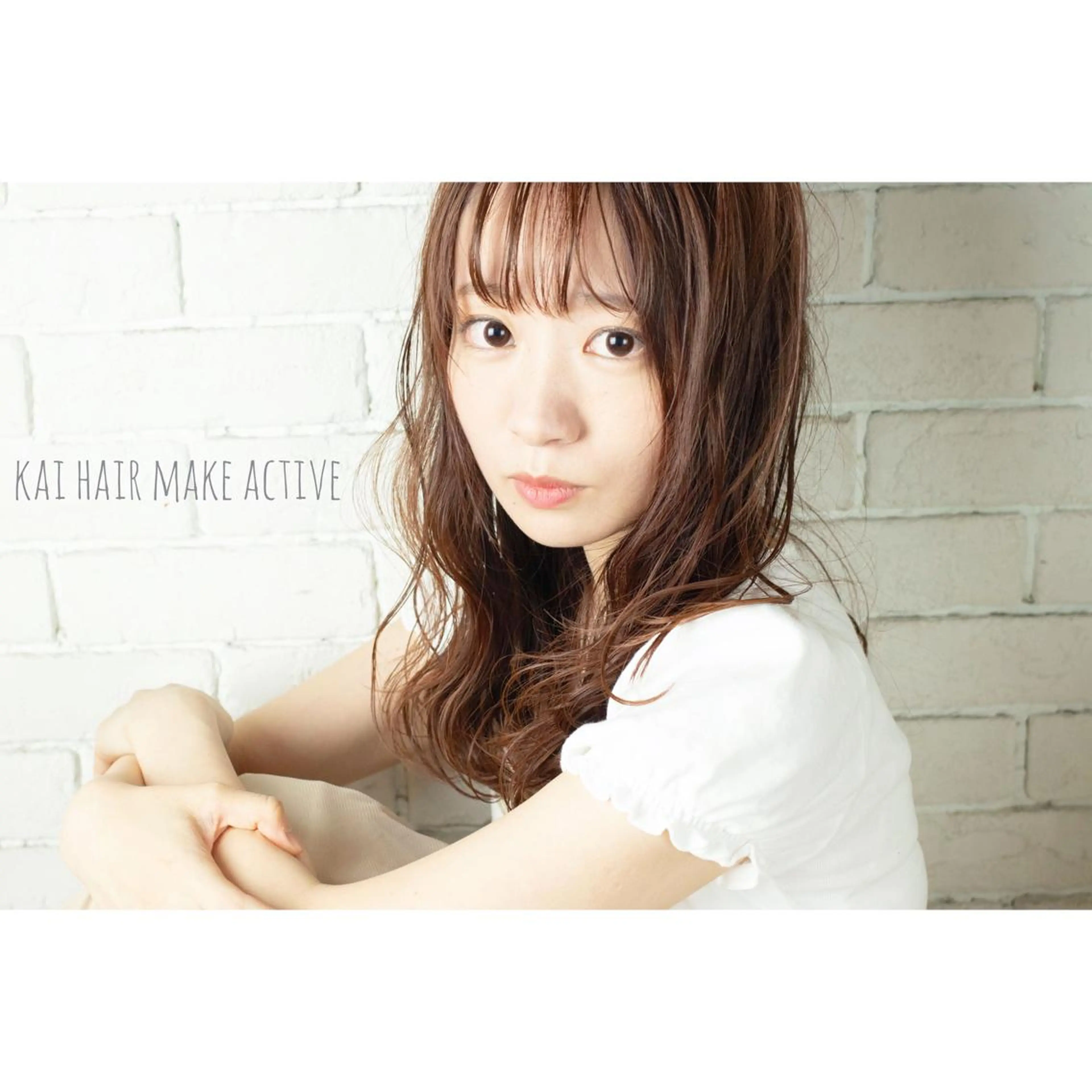 ミディアム ヘアアレンジ 撮影モデル 坂東 秀幸のヘアスタイル