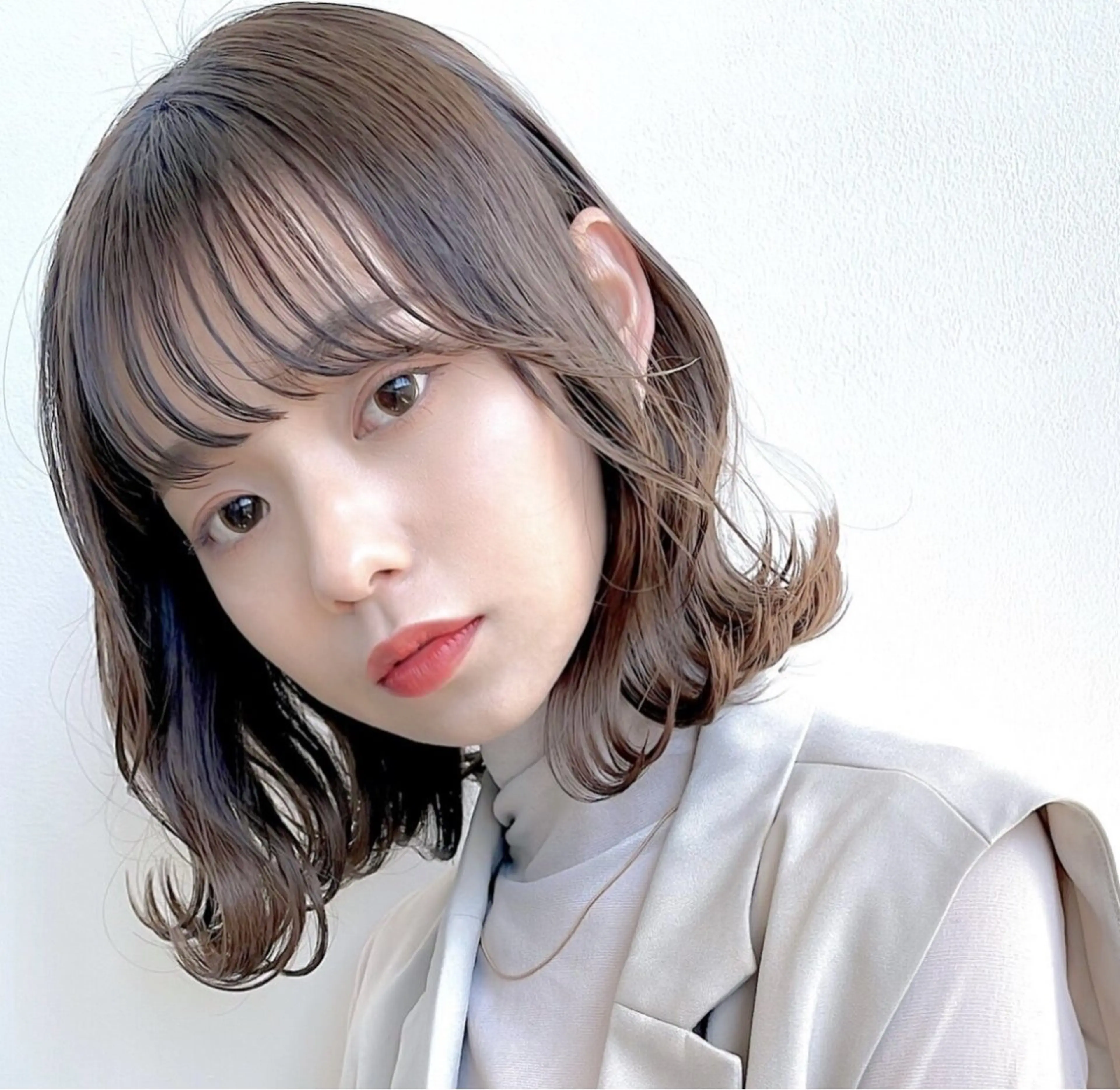 ミディアム カラー ブラウンカラー 🧴カワバタ🧴 /暖色/髪質改善のヘアスタイル