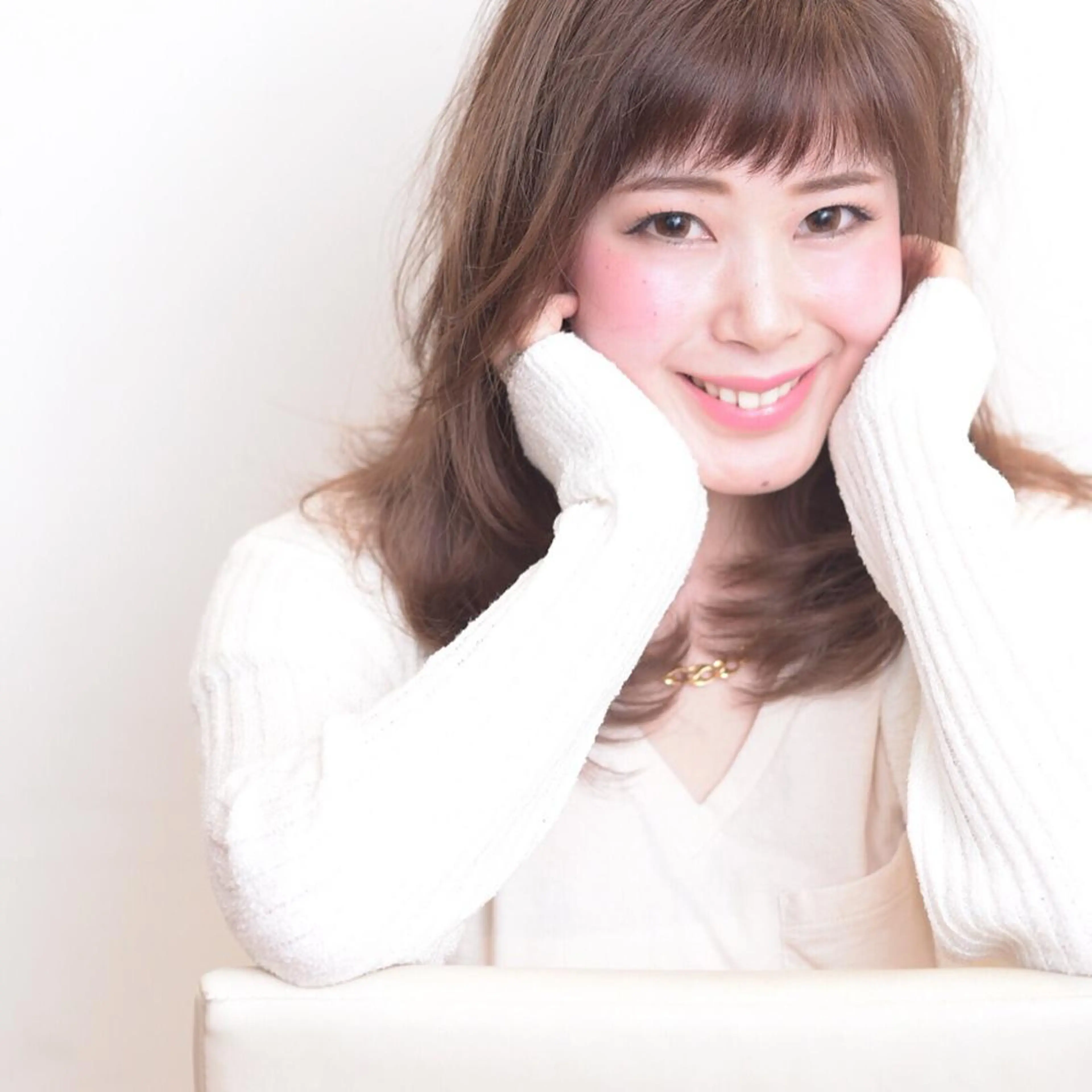 セミロング カラー カット ヘアカラー トリートメント 高橋 昭雄のヘアスタイル