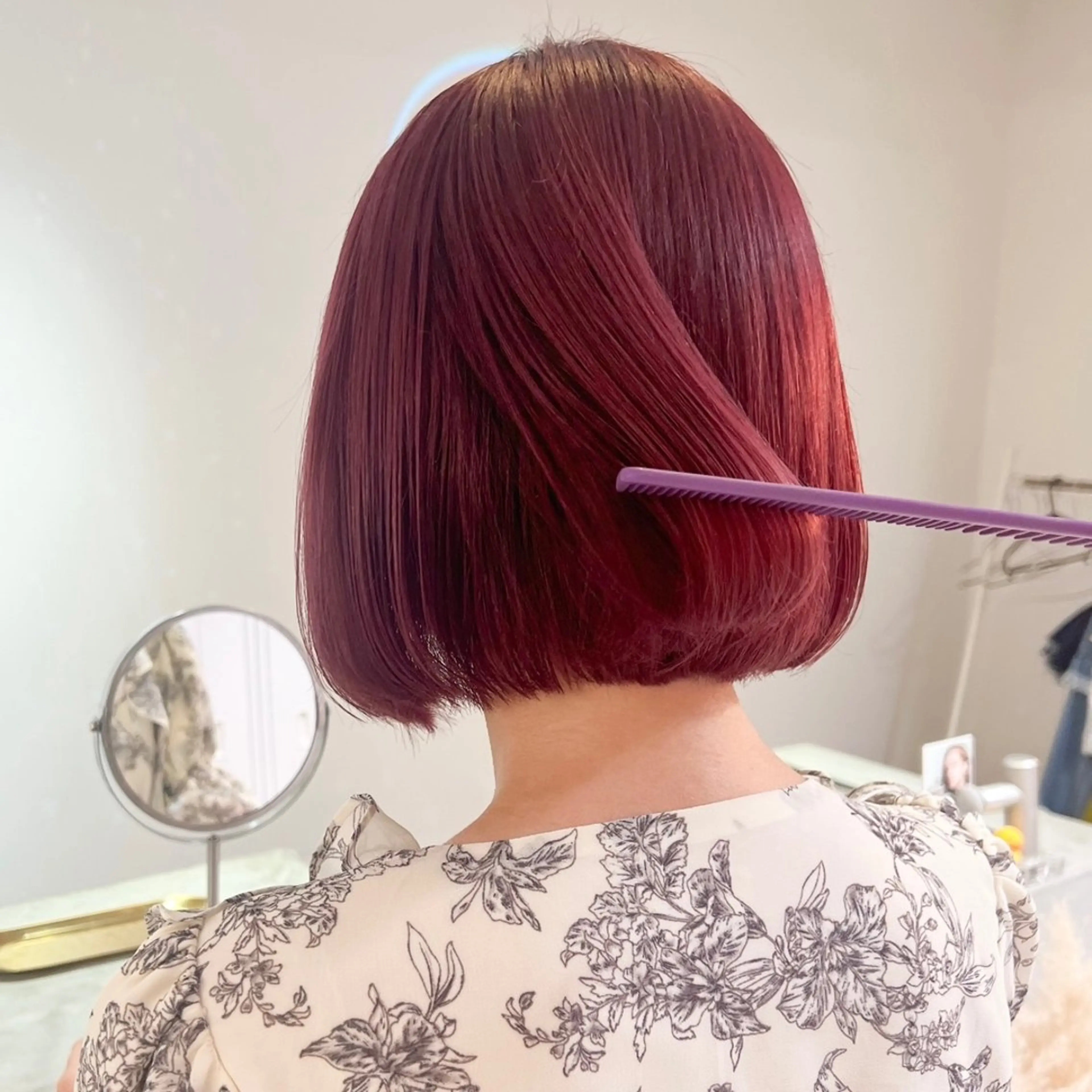 ショート カラー 🎀ダブルカラー/ ピンク×ガーリー🎀のヘアスタイル