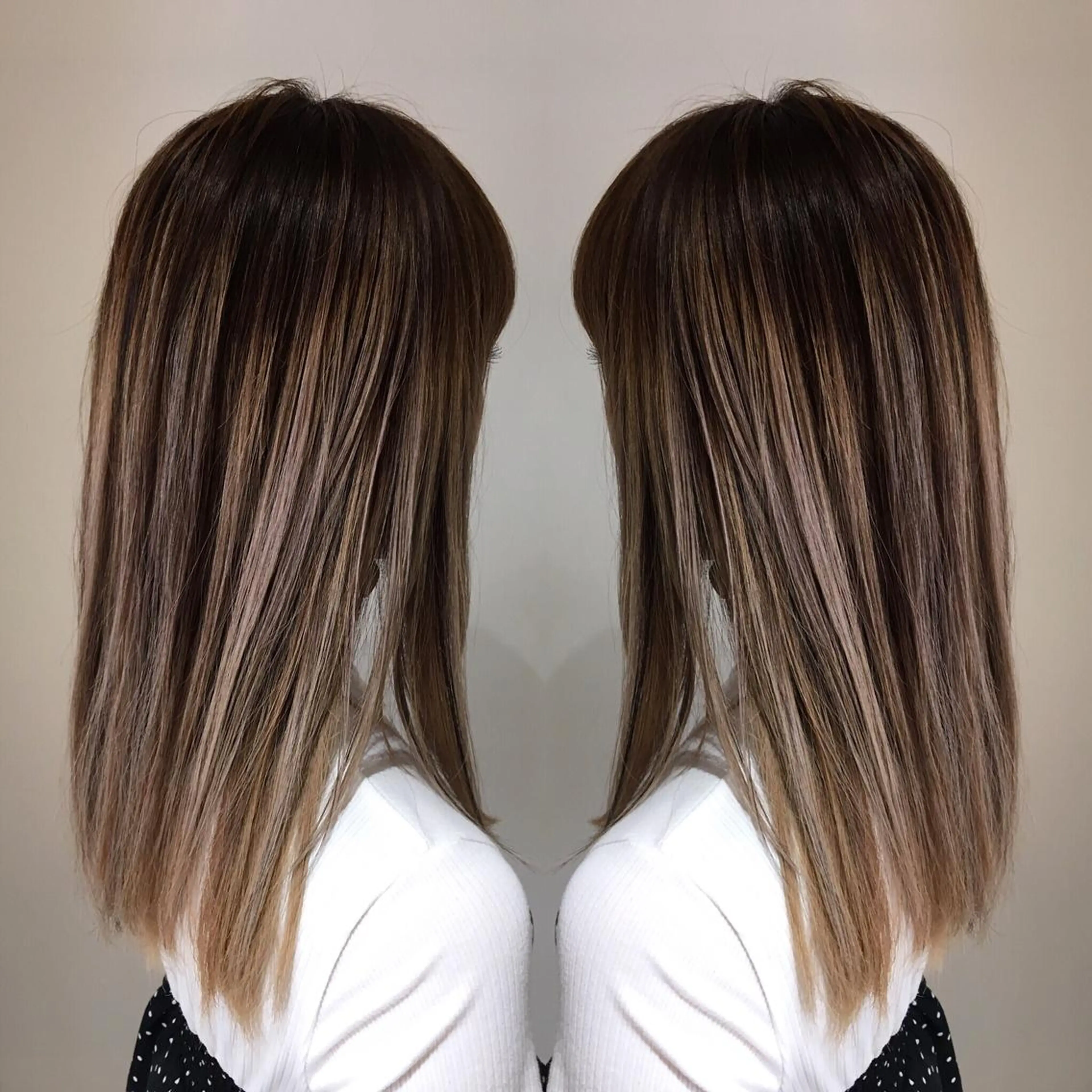 ロング カラー 中間 将人のヘアスタイル