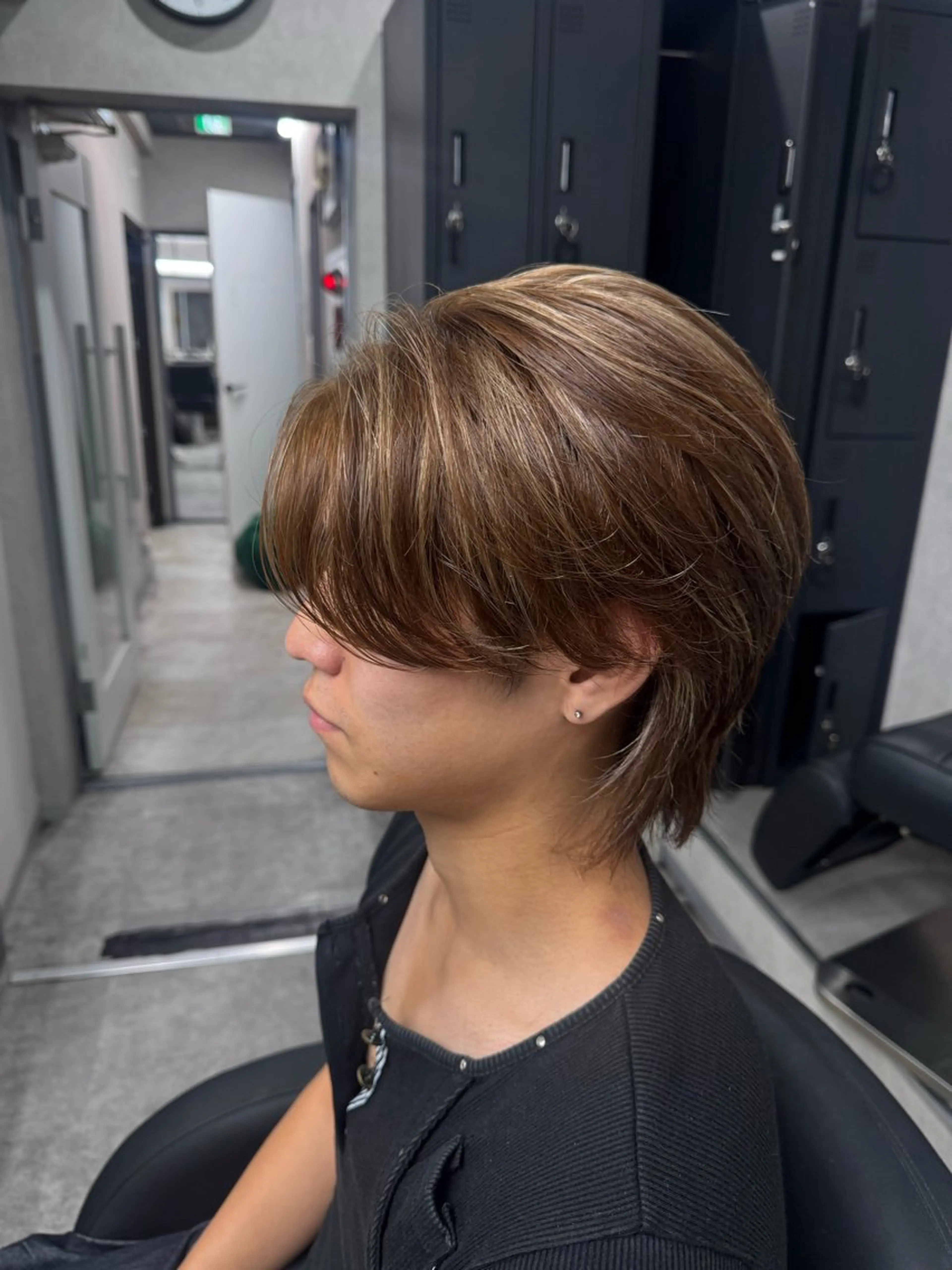 ミディアム ミディアムパーマ ハイライト ヘアカラー ✂渋谷メンズ特化 まさとのヘアスタイル