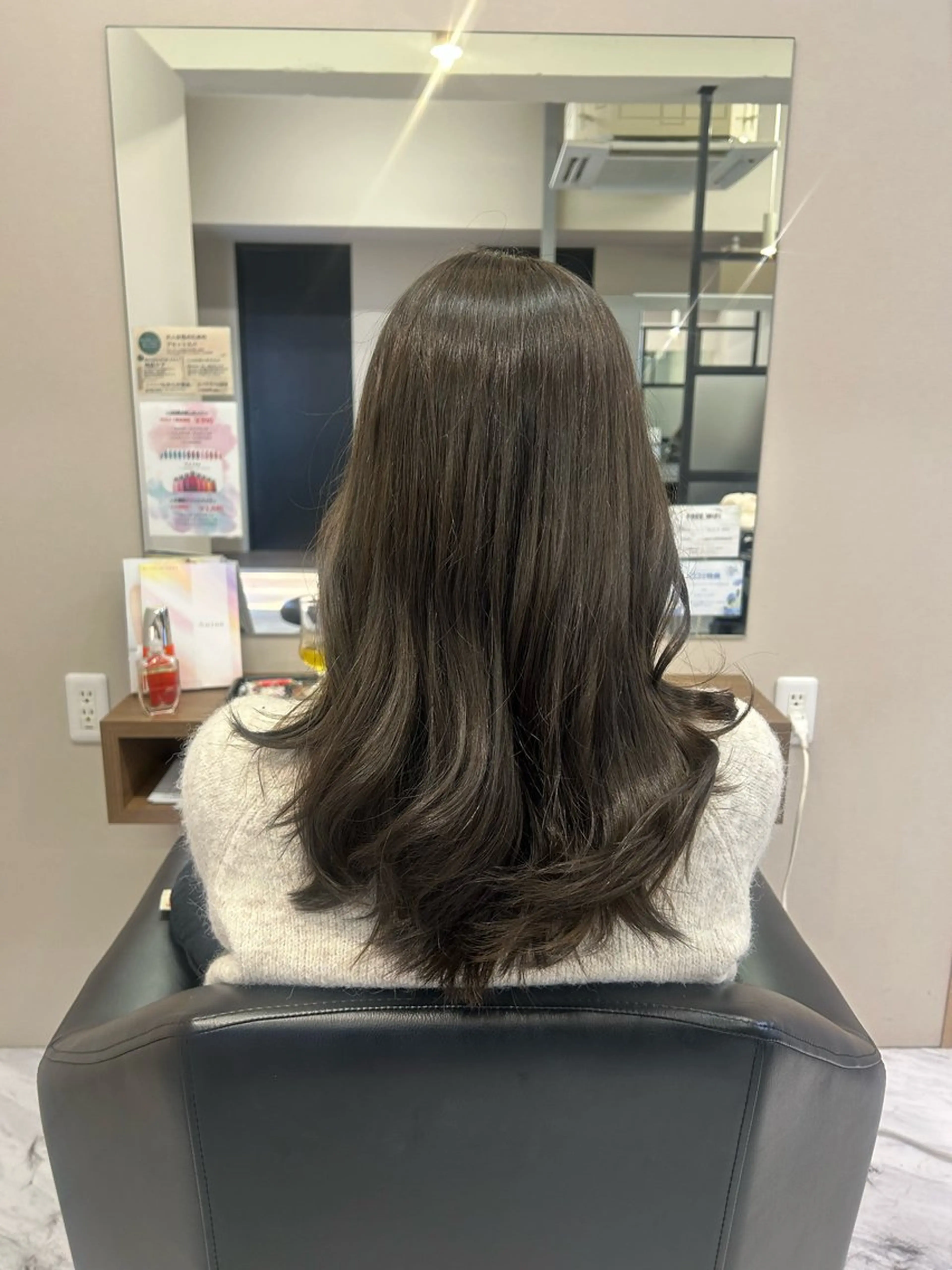 ロング カラー オリーブカラー カット ヘアカラー 佐藤里菜🎀 /モデル募集してますのヘアスタイル