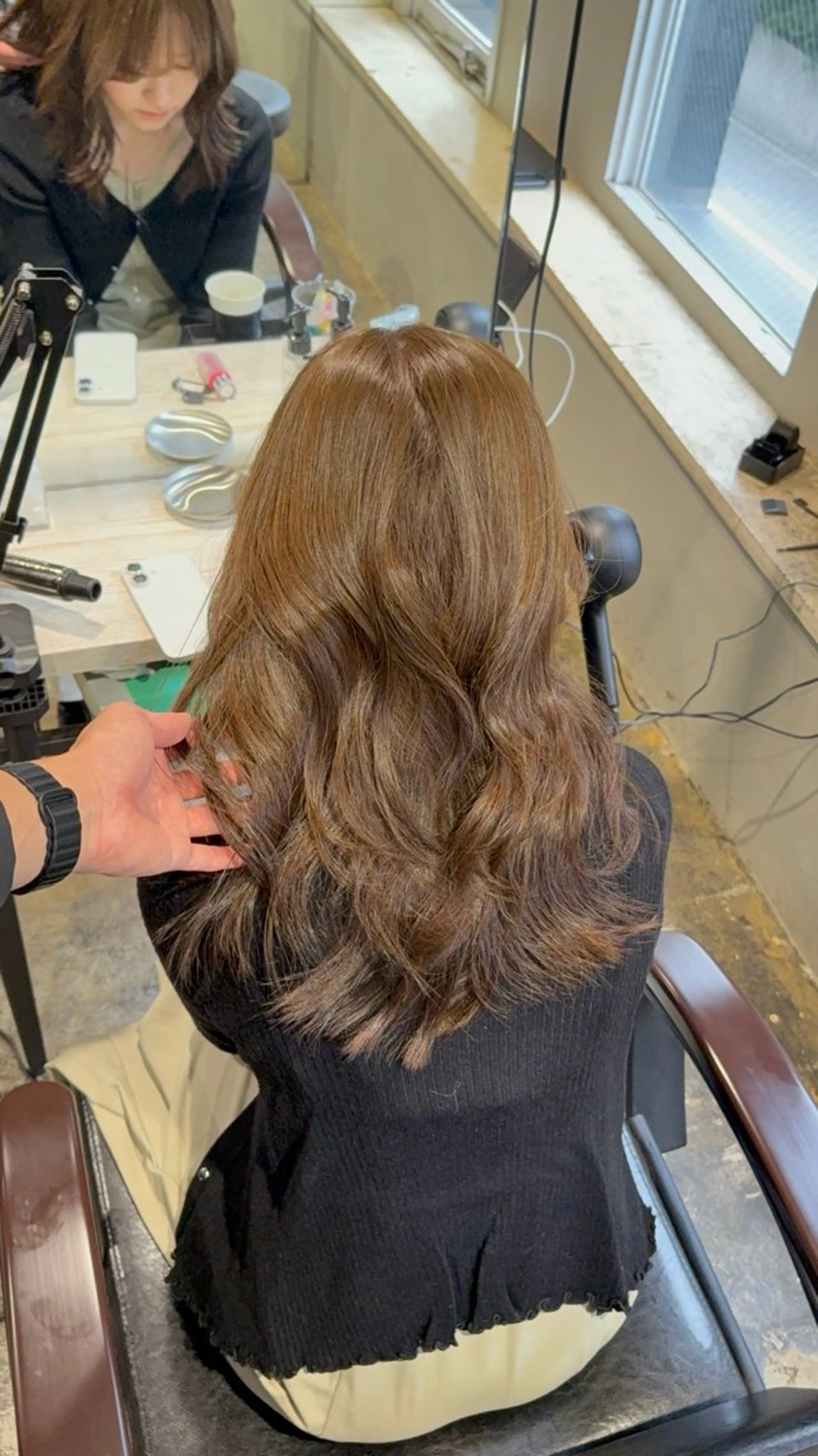 ロング ヘアカラー トリートメント 渋谷ケアブリーチ ❤️‍🔥徳田空悟のヘアスタイル