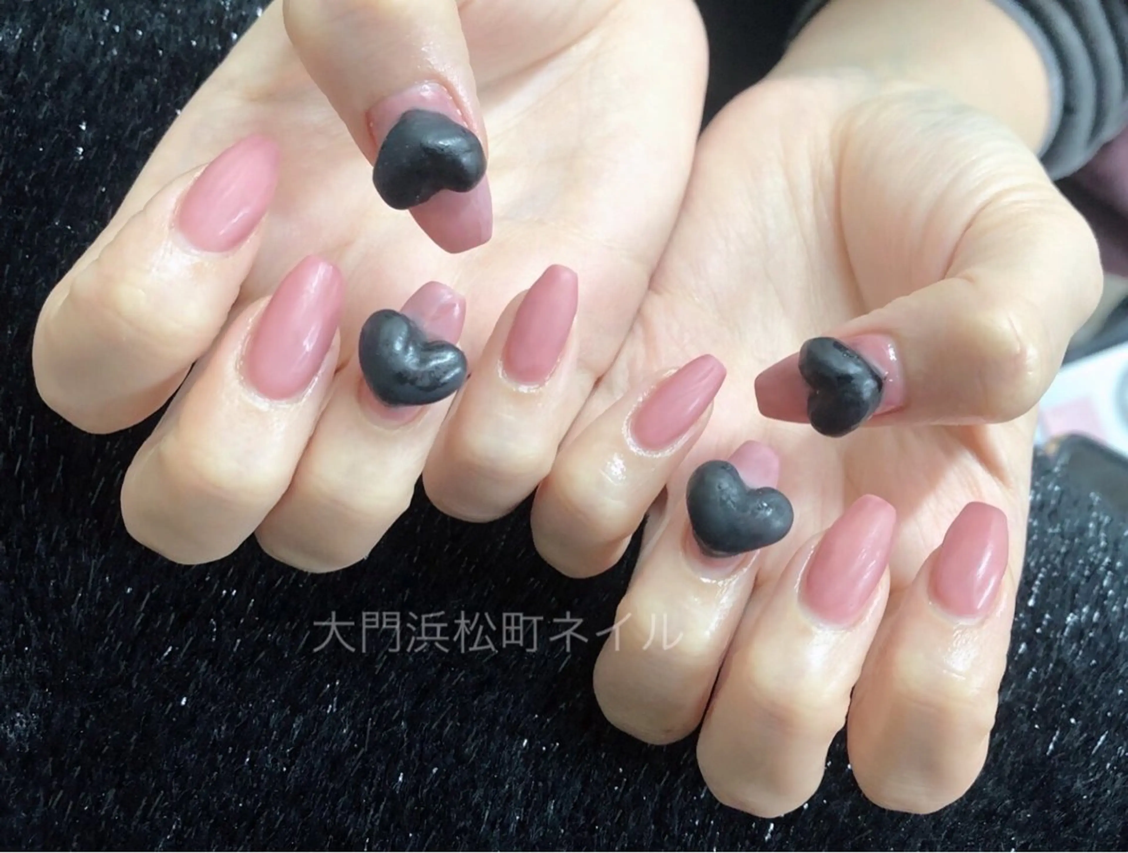 ネイル ボルドー 成人式 フレンチネイル ガラスフレンチ マグネットネイル 大門浜松町 ネイルのネイルデザイン