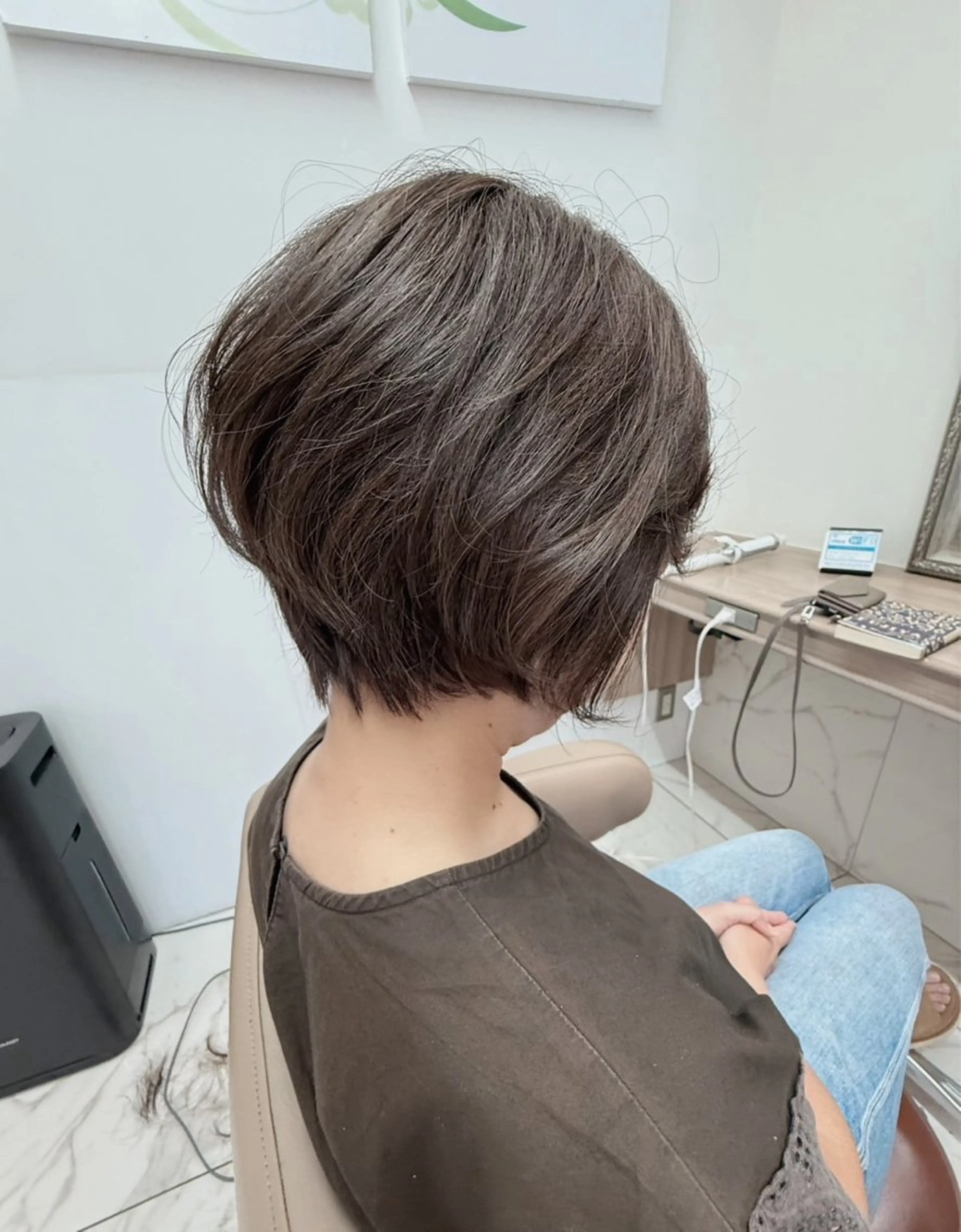 ショート 🫧透明感イルミナ カラー🫧三浦菜々子のヘアスタイル