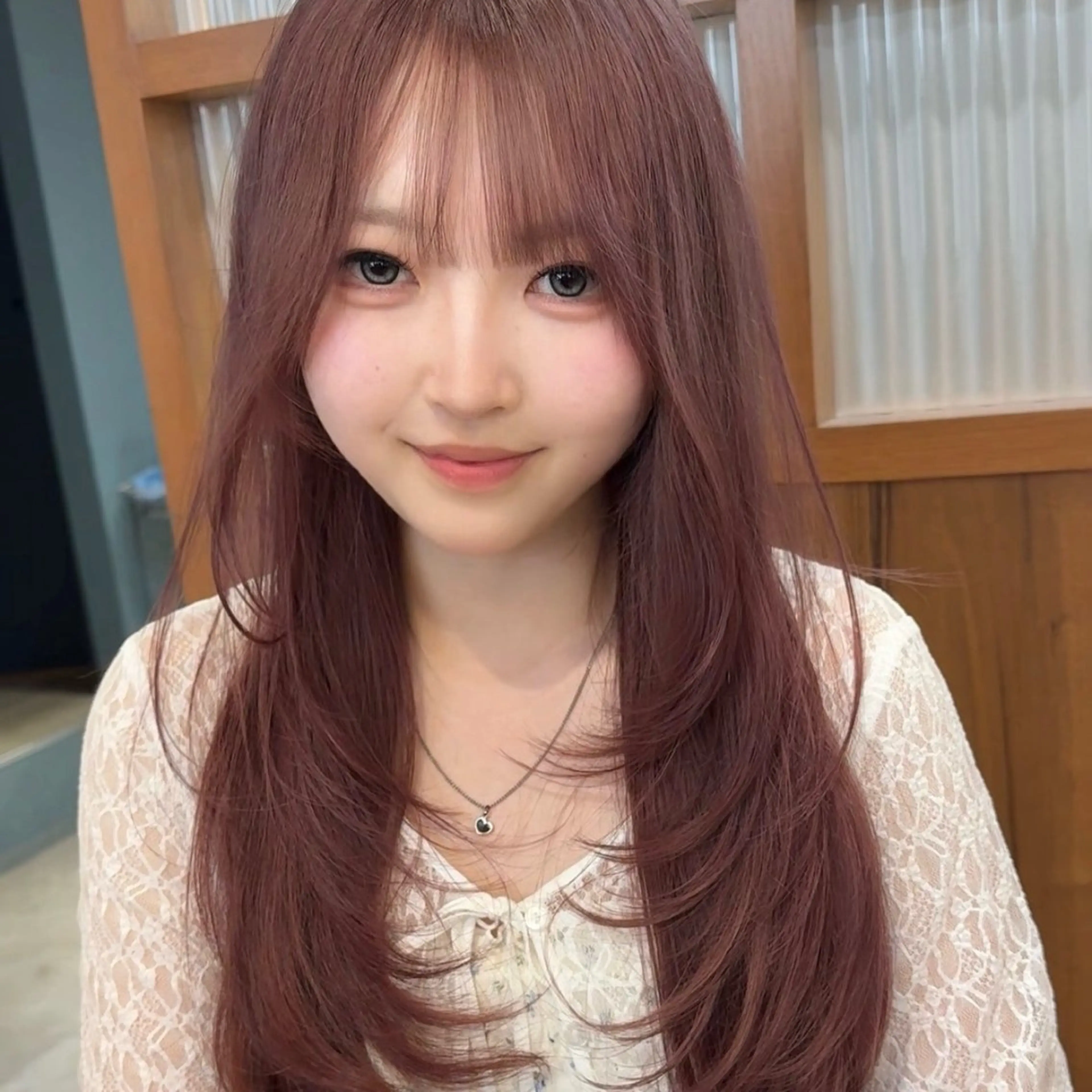 ロング カラー カット ヘアカラー トリートメント 岡本 太陽☀️のヘアスタイル