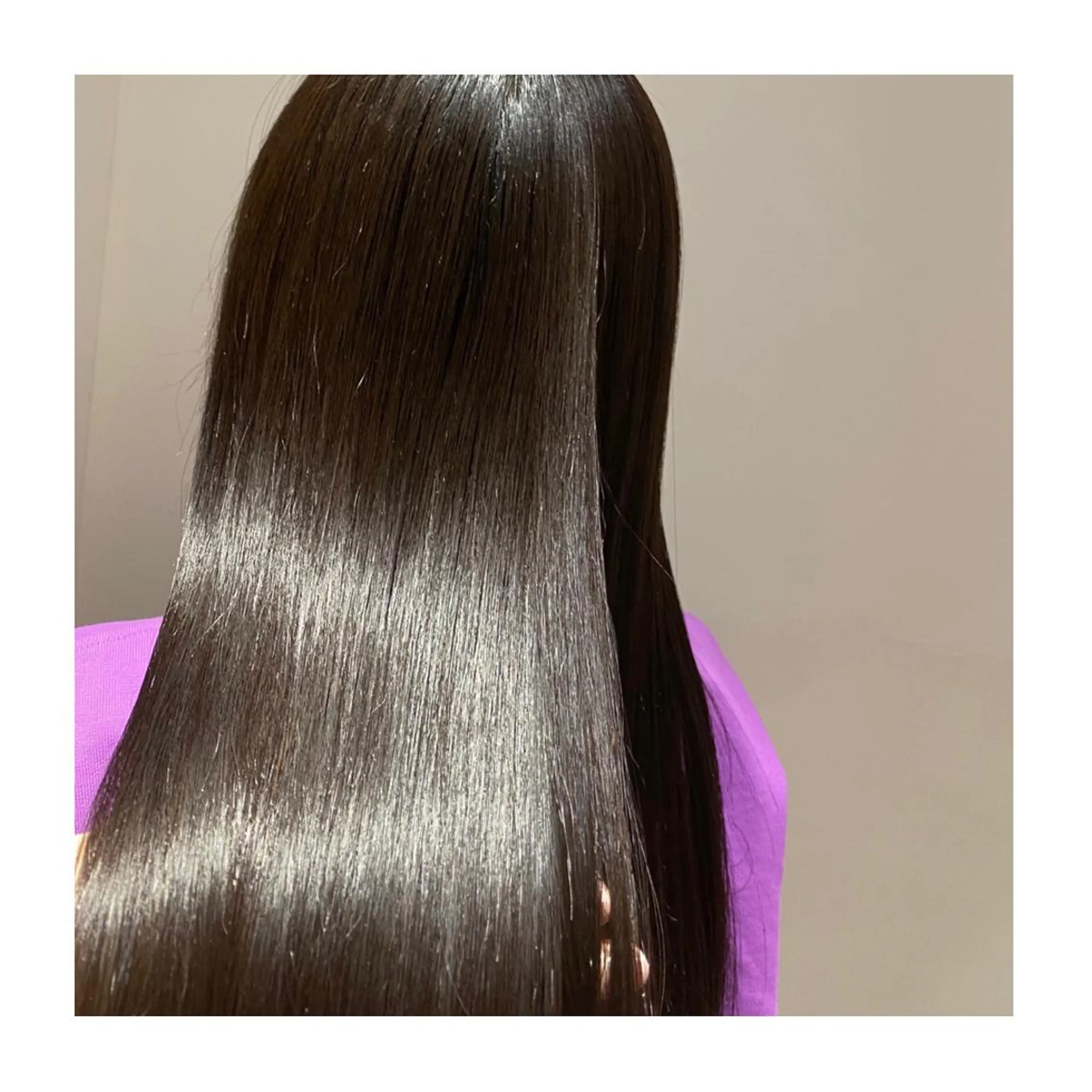 ロング カット 縮毛矯正 小國 綾かのヘアスタイル