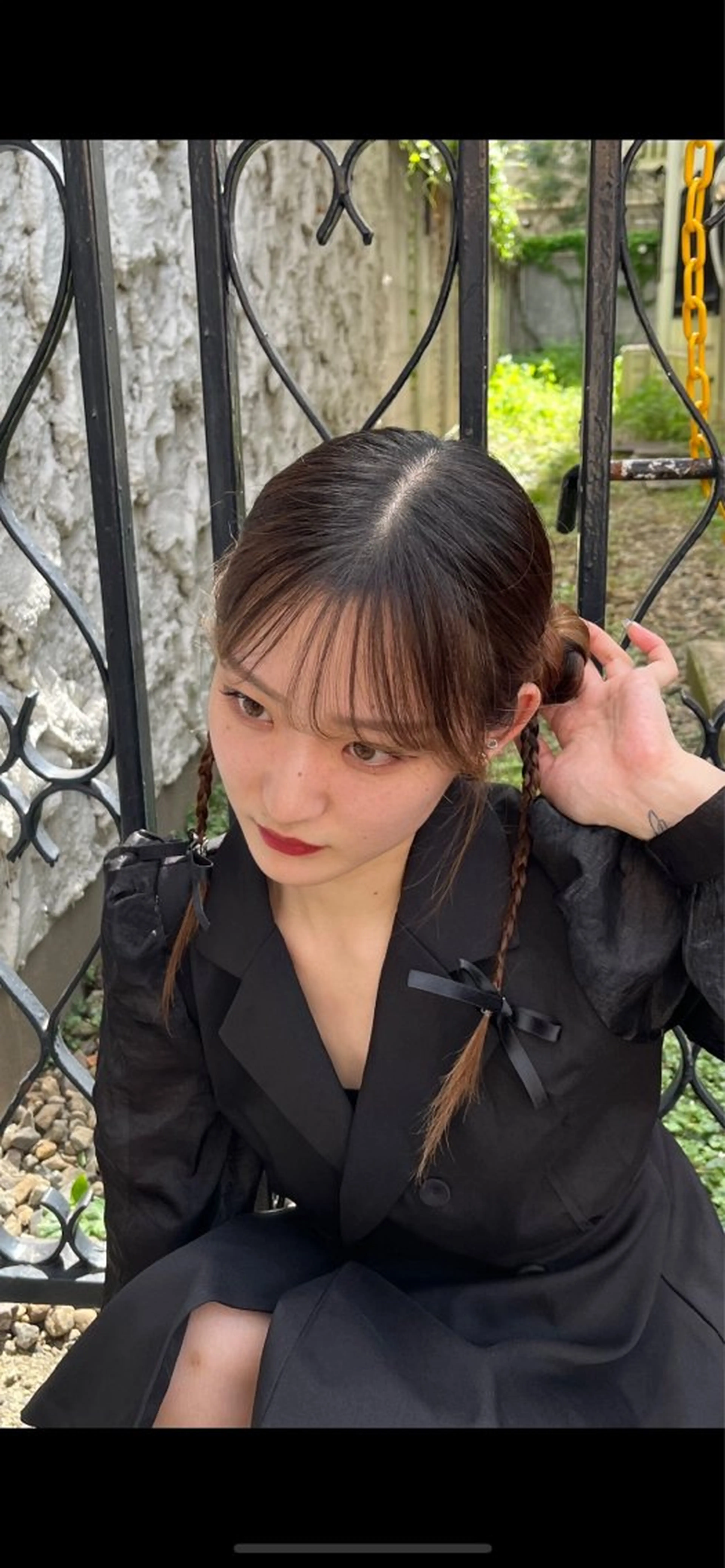 ロング お団子ヘア 透明感カラー🕊🤍 アサノ マユのヘアスタイル