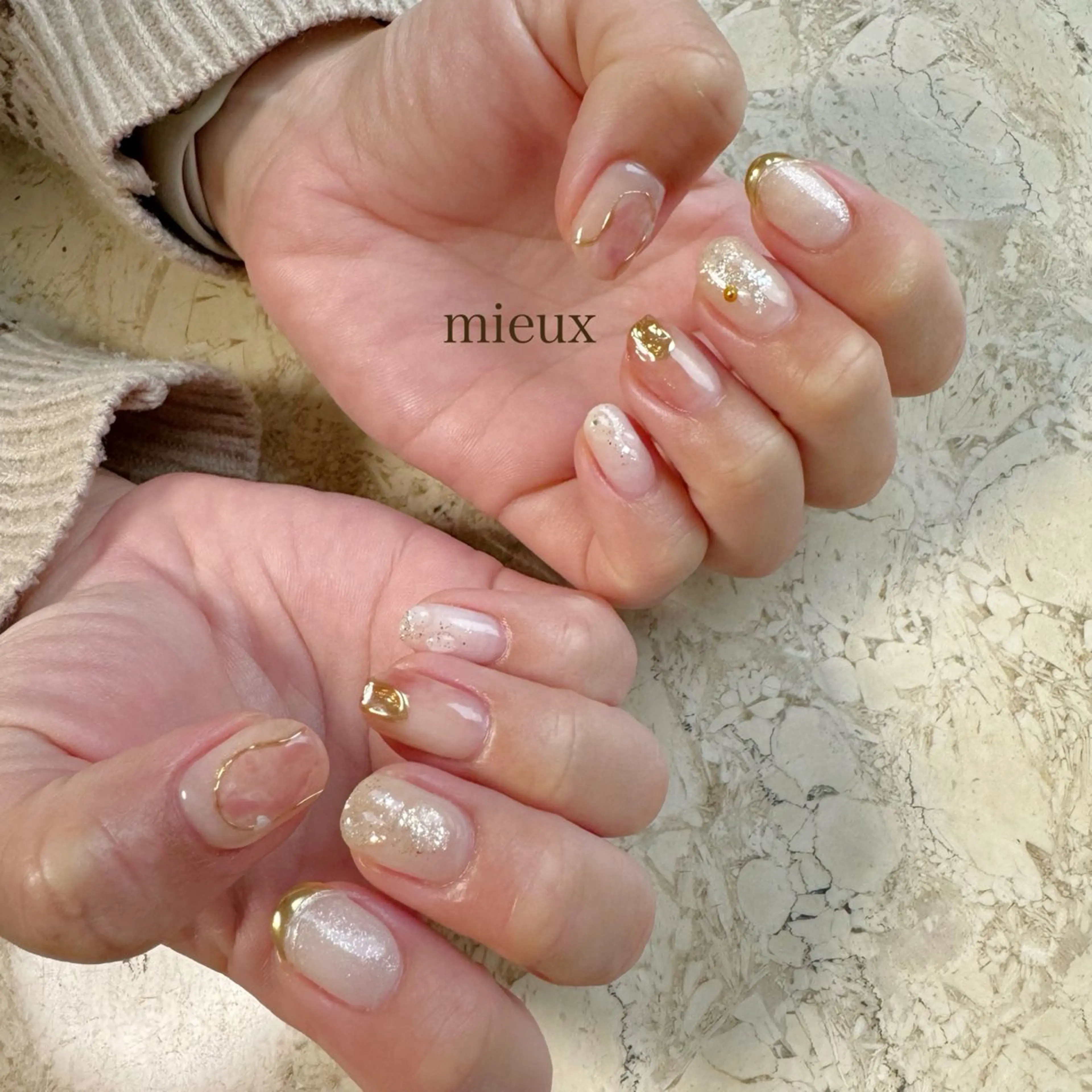 ネイル ハンドネイル フットネイル nail salon mieux(ミュー)のマツエク・マツパデザイン