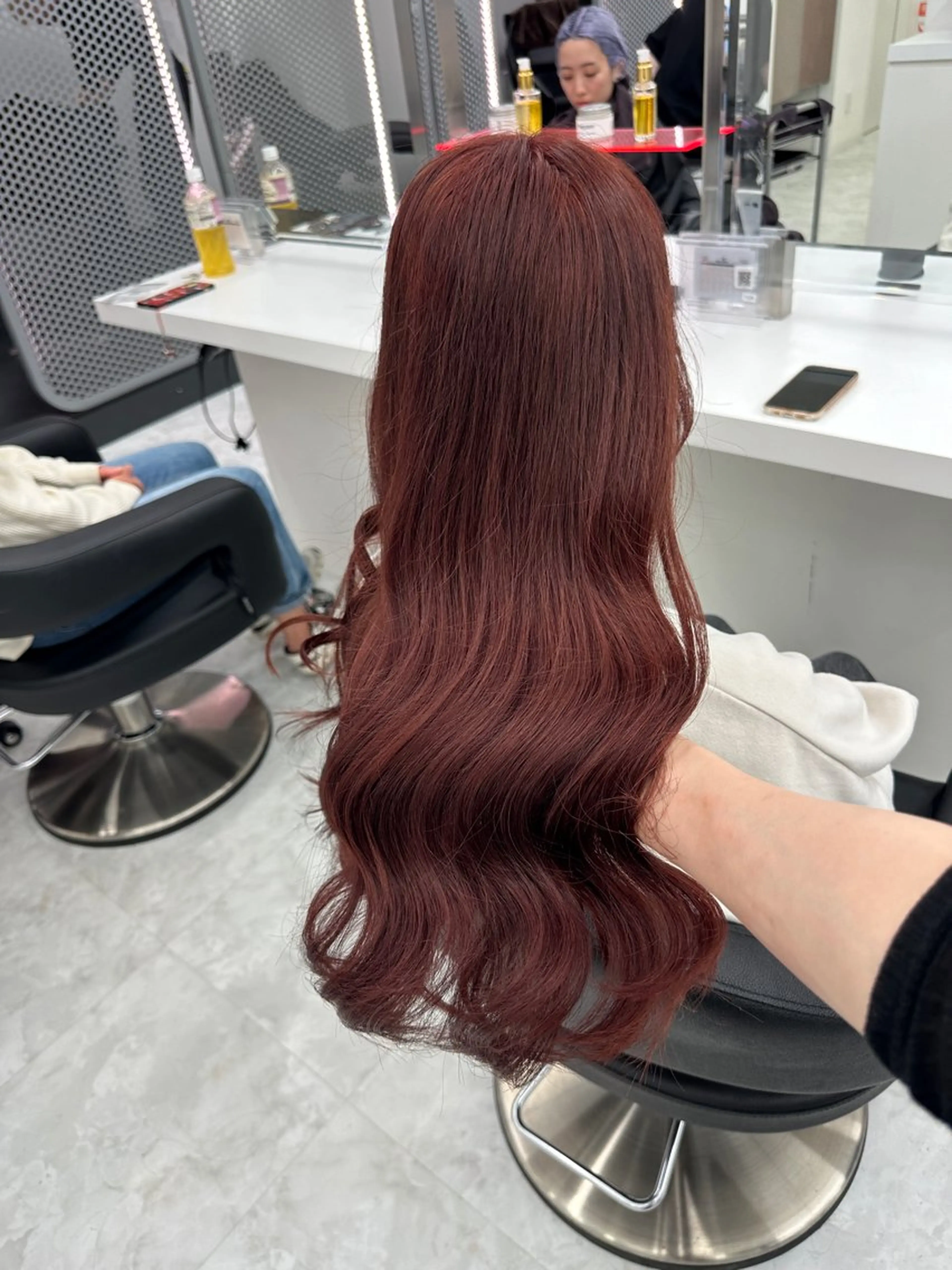 ロング カラー パーマ ヘアアレンジ メンズ キッズ ♥️韓国ヘア レイヤー♥️ゆりのヘアスタイル