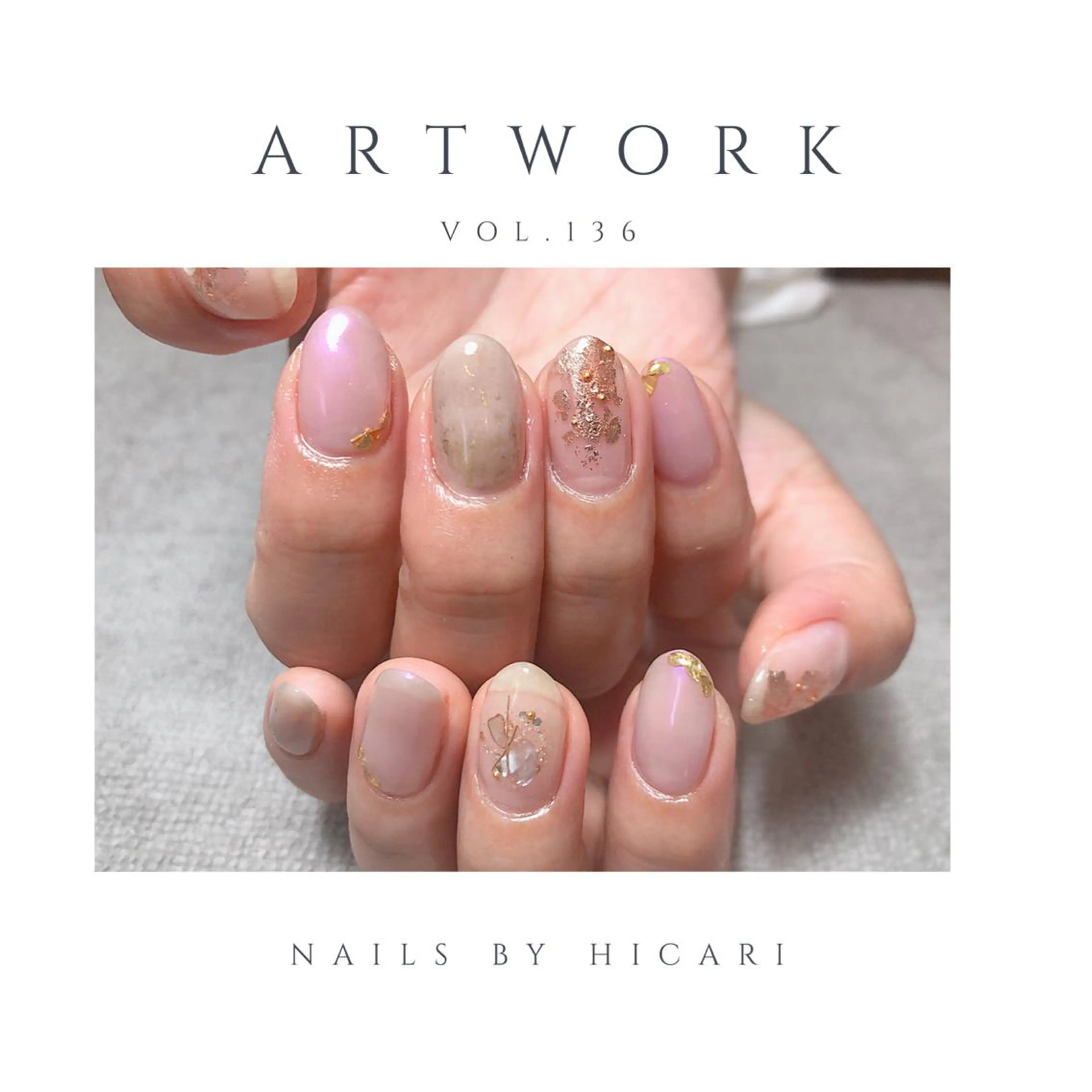 ショート カラー ネイル マツエク・マツパ illum hicariのネイルデザイン