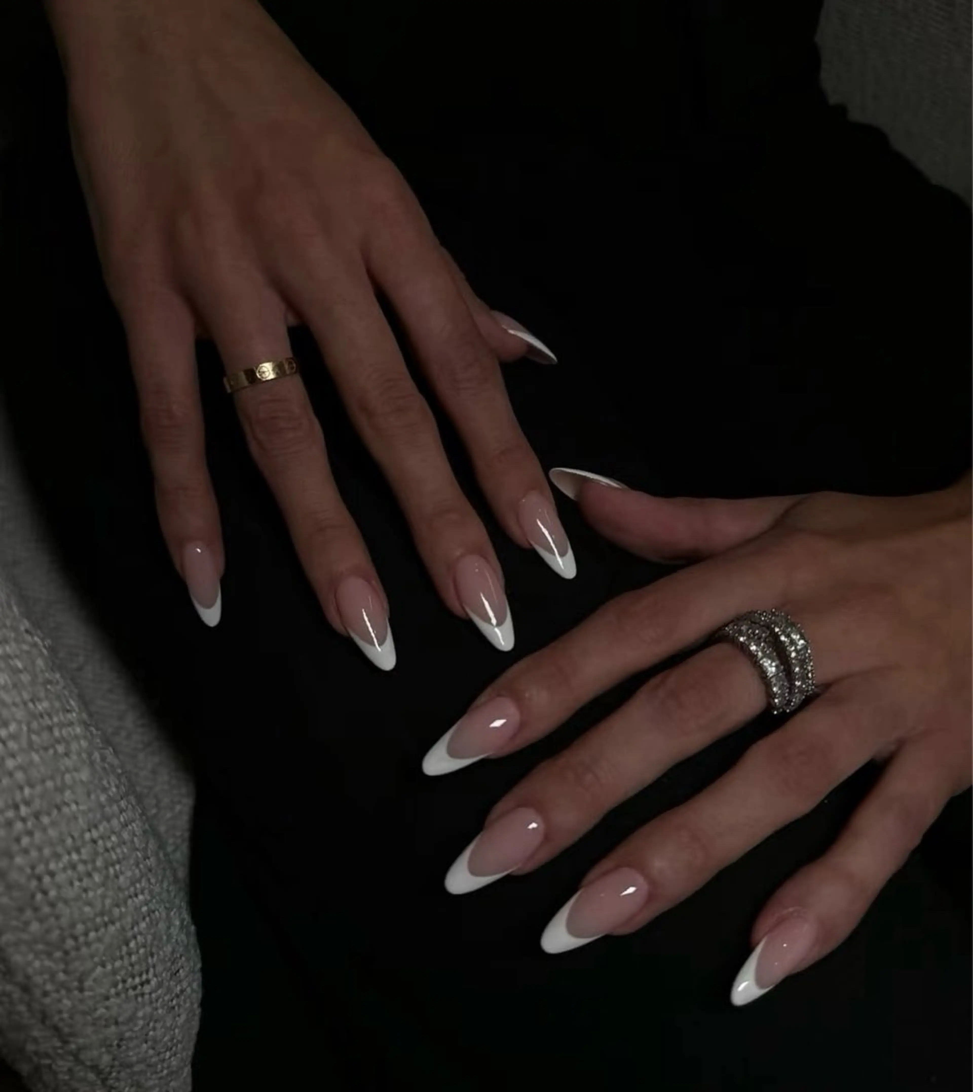 ネイル クリアネイル フレンチネイル ロングネイル シンプルネイル ホワイト BERA NAILSのネイルデザイン