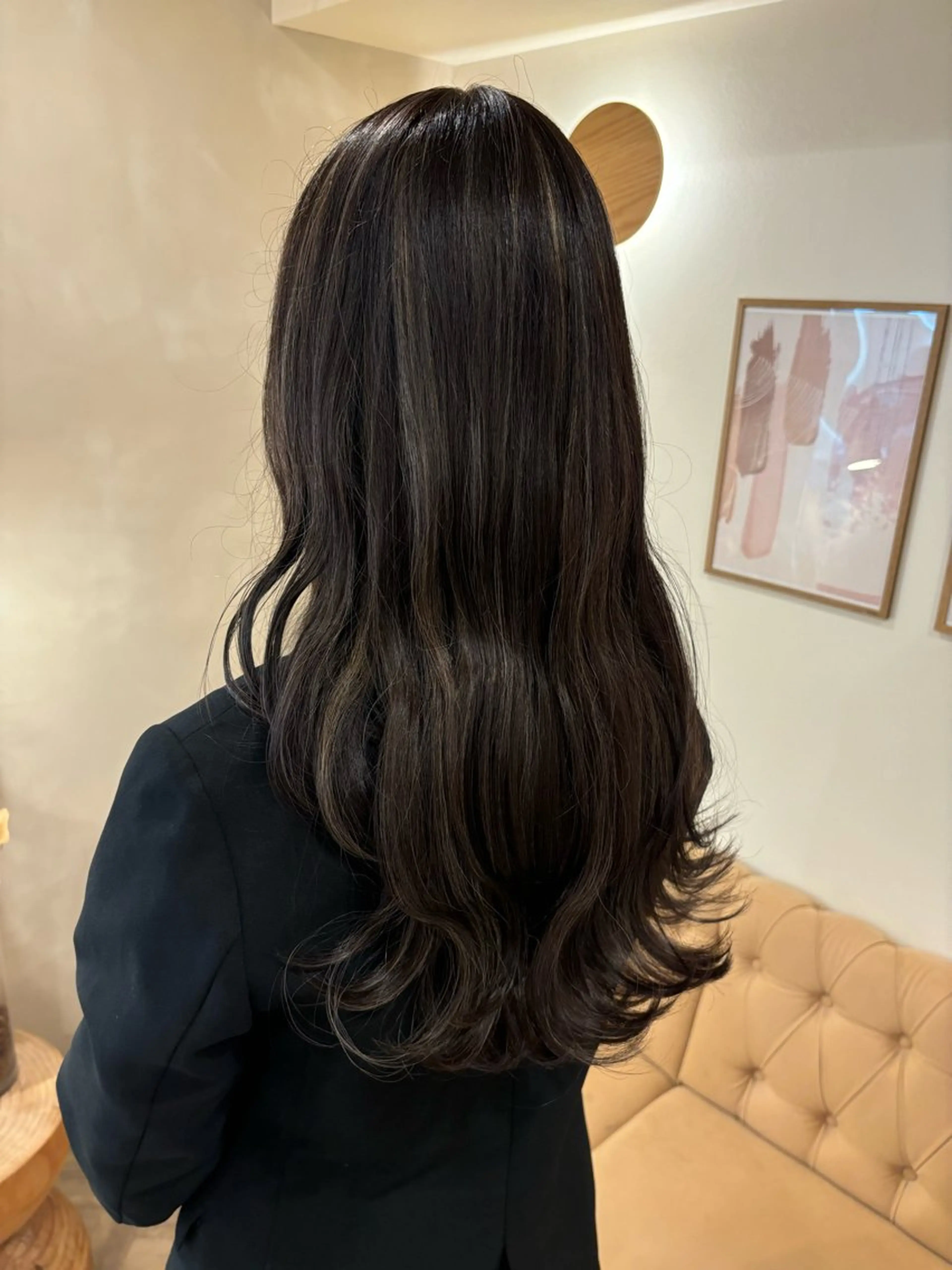 ロング カラー ヘアカラー トリートメント ミルクティ/ピンク/ レイヤー/yuriaのヘアスタイル