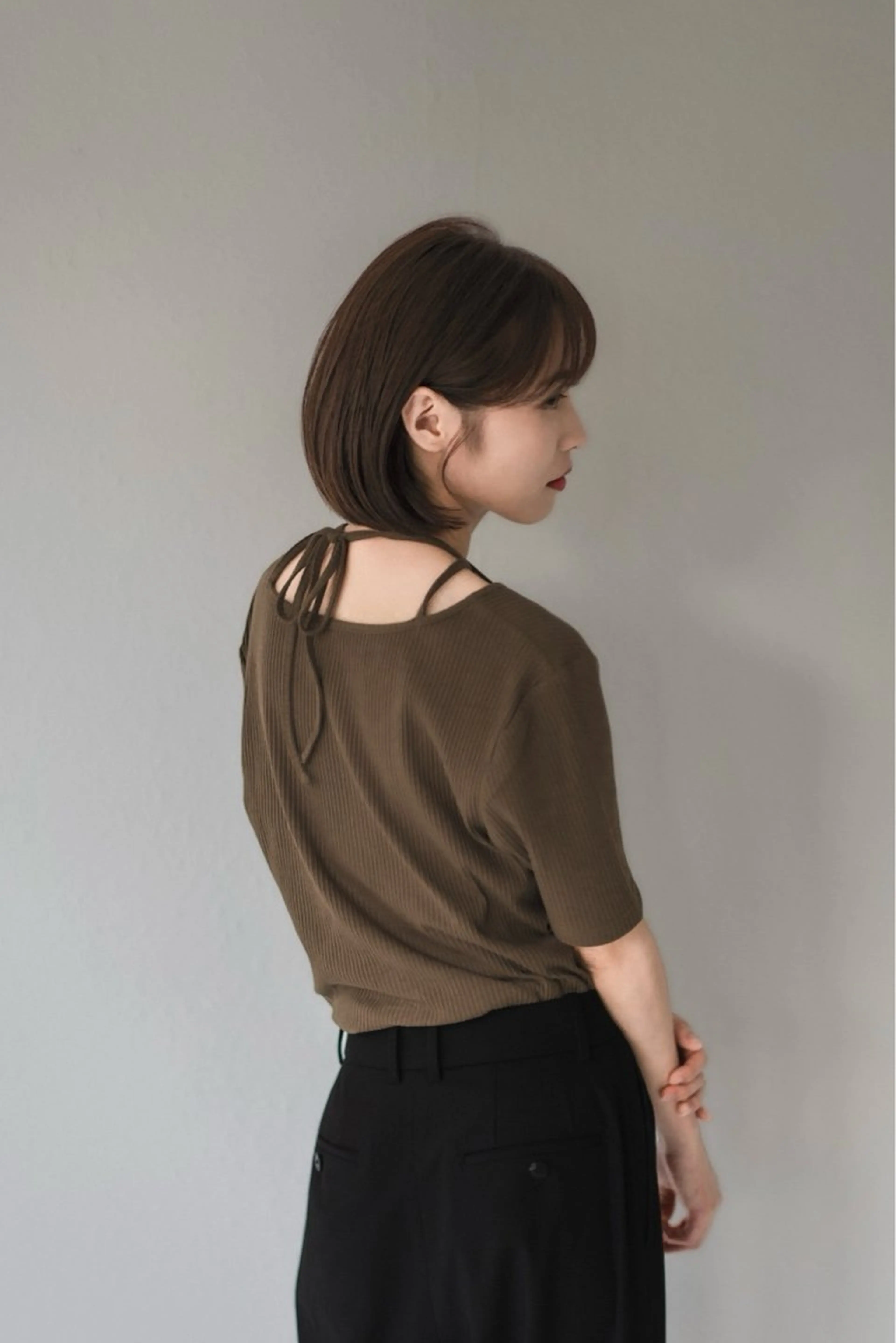 ショート カラー 前髪/顔周り /レイヤー/秋山 元のヘアスタイル