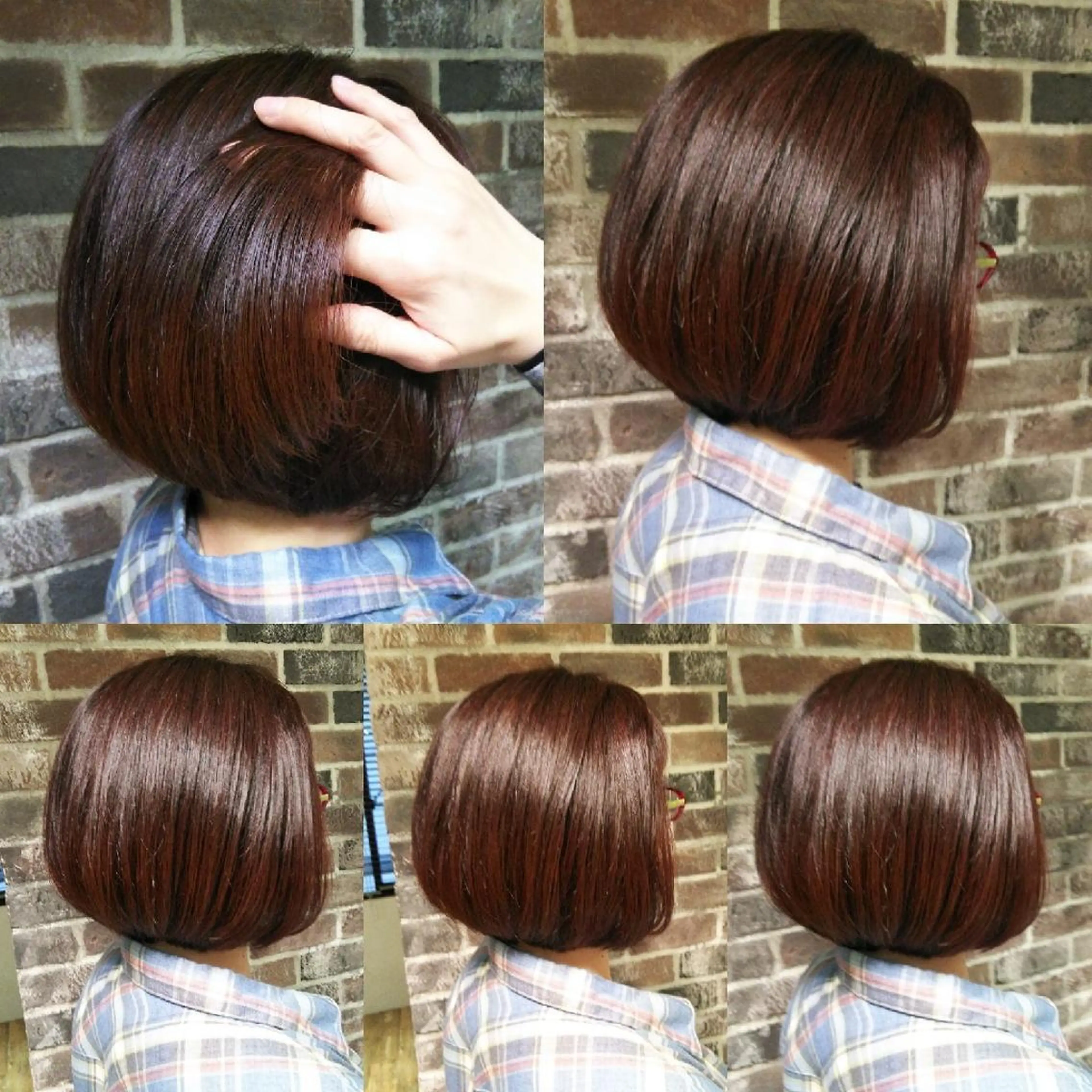 ショート カラー パーマ ヘアアレンジ ネイル キッズ メンズ マツエク・マツパ ピンクカラー レッドカラー カラーマツエク 似合わせカット 小顔カット MEGUMI megumiのヘアスタイル