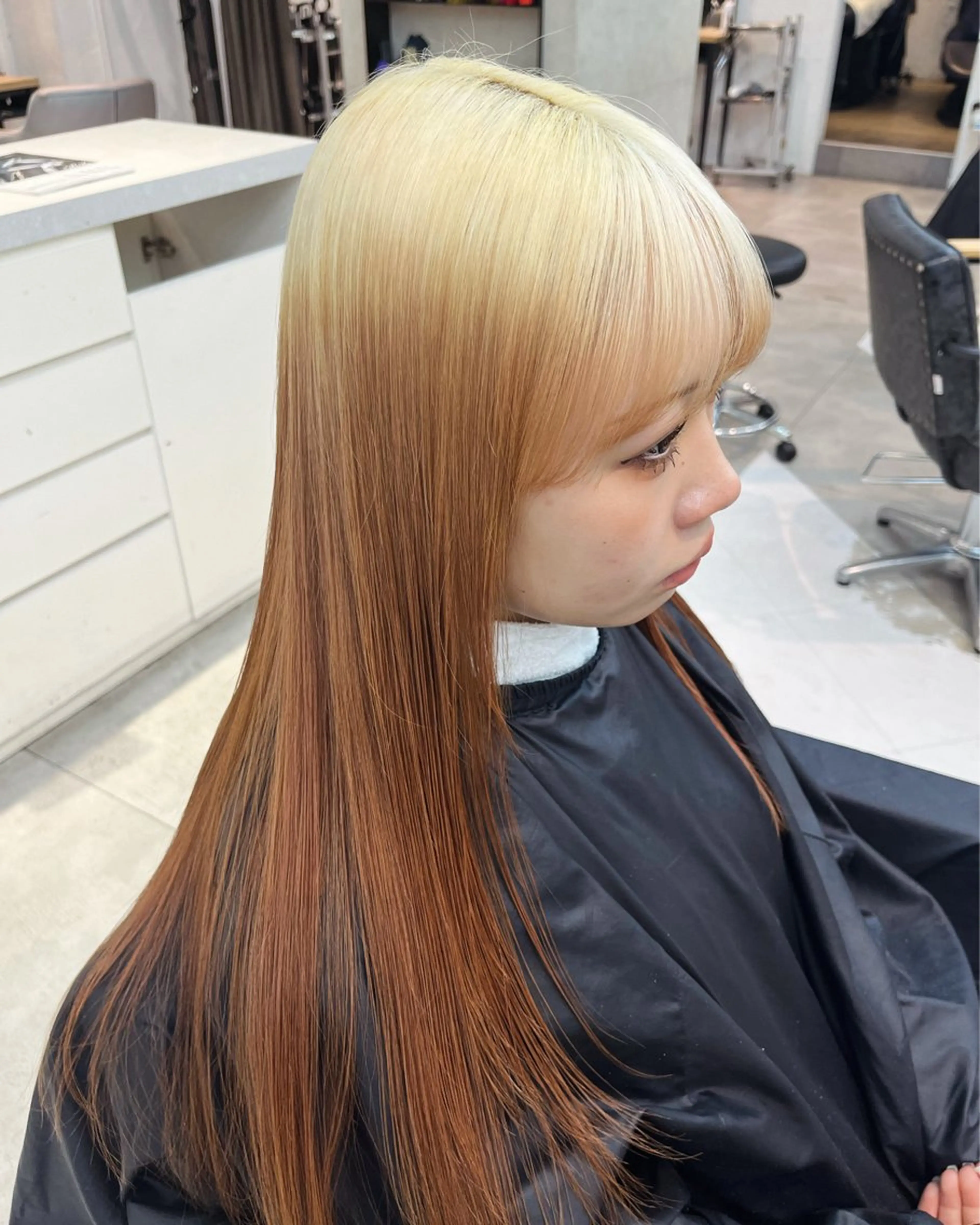 セミロング カラー ブリーチ ヘアカラー 吉祥寺/個性派/ kazuha🩰のヘアスタイル