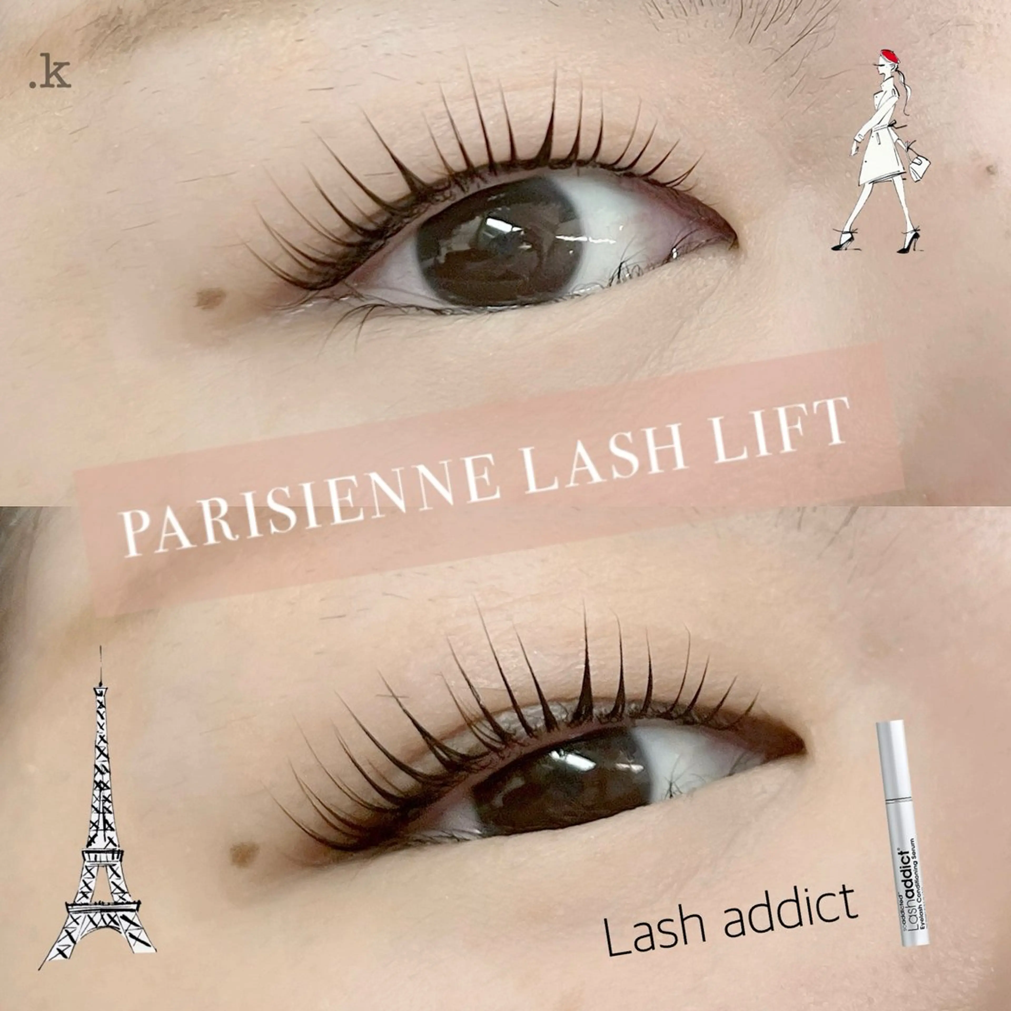 マツエク・マツパ パリジェンヌラッシュリフト eyelash salon.kのマツエク・マツパデザイン