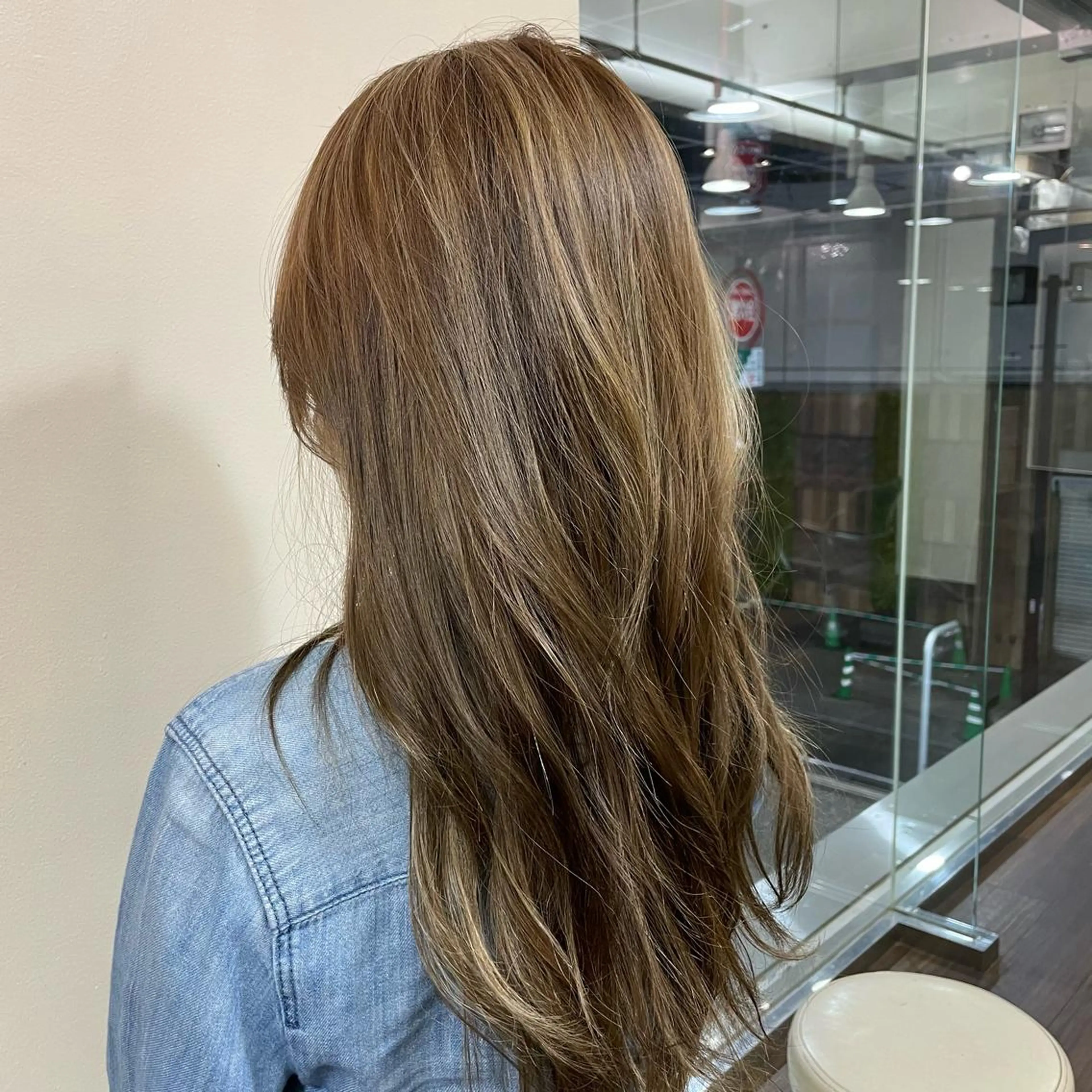 ロング カラー ハイライトカラー ハイライト 💜カラー/縮毛矯正 /NARUKA💜のヘアスタイル