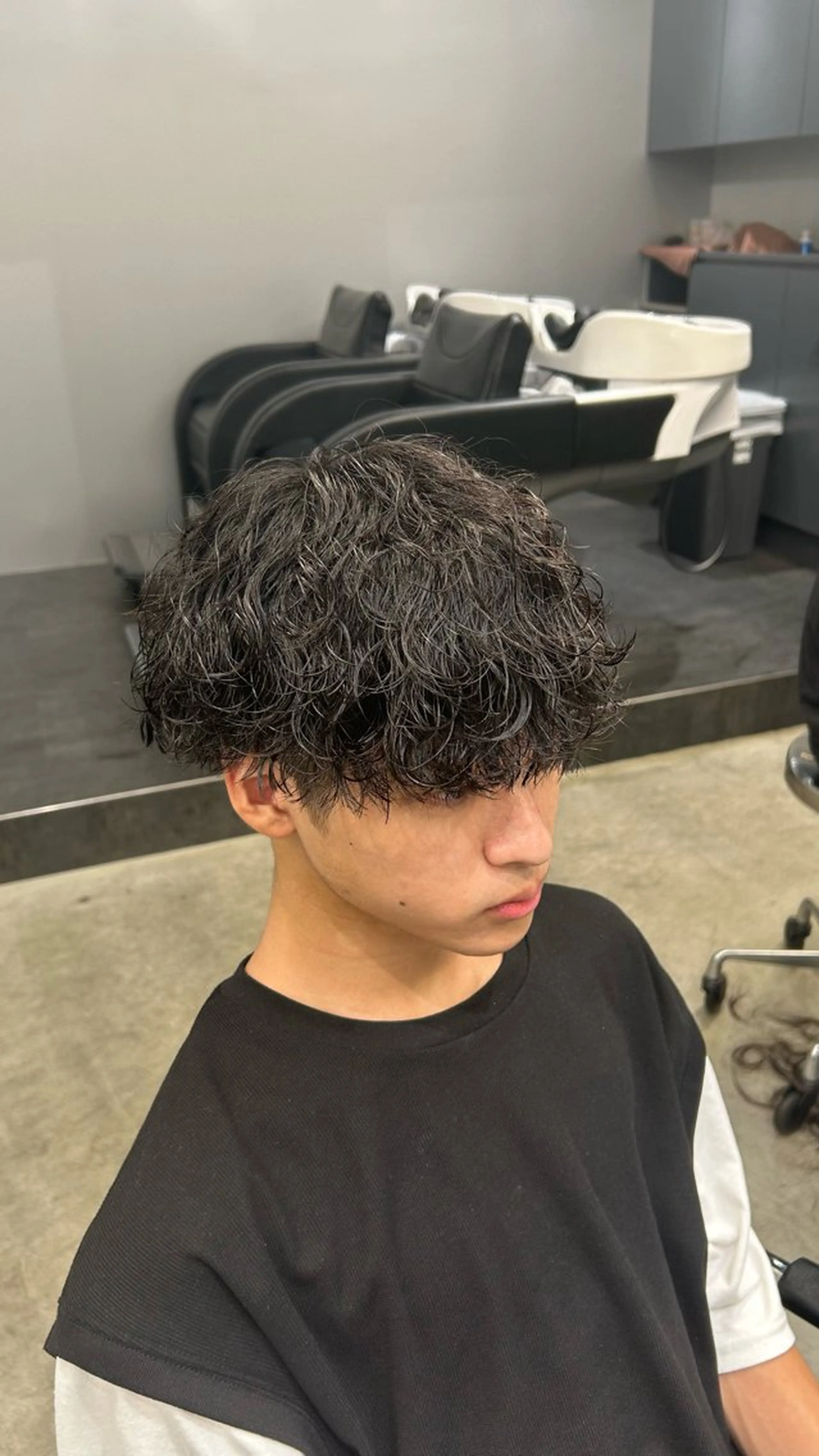 パーマ メンズ 藤平海音/fifth PARKのヘアスタイル