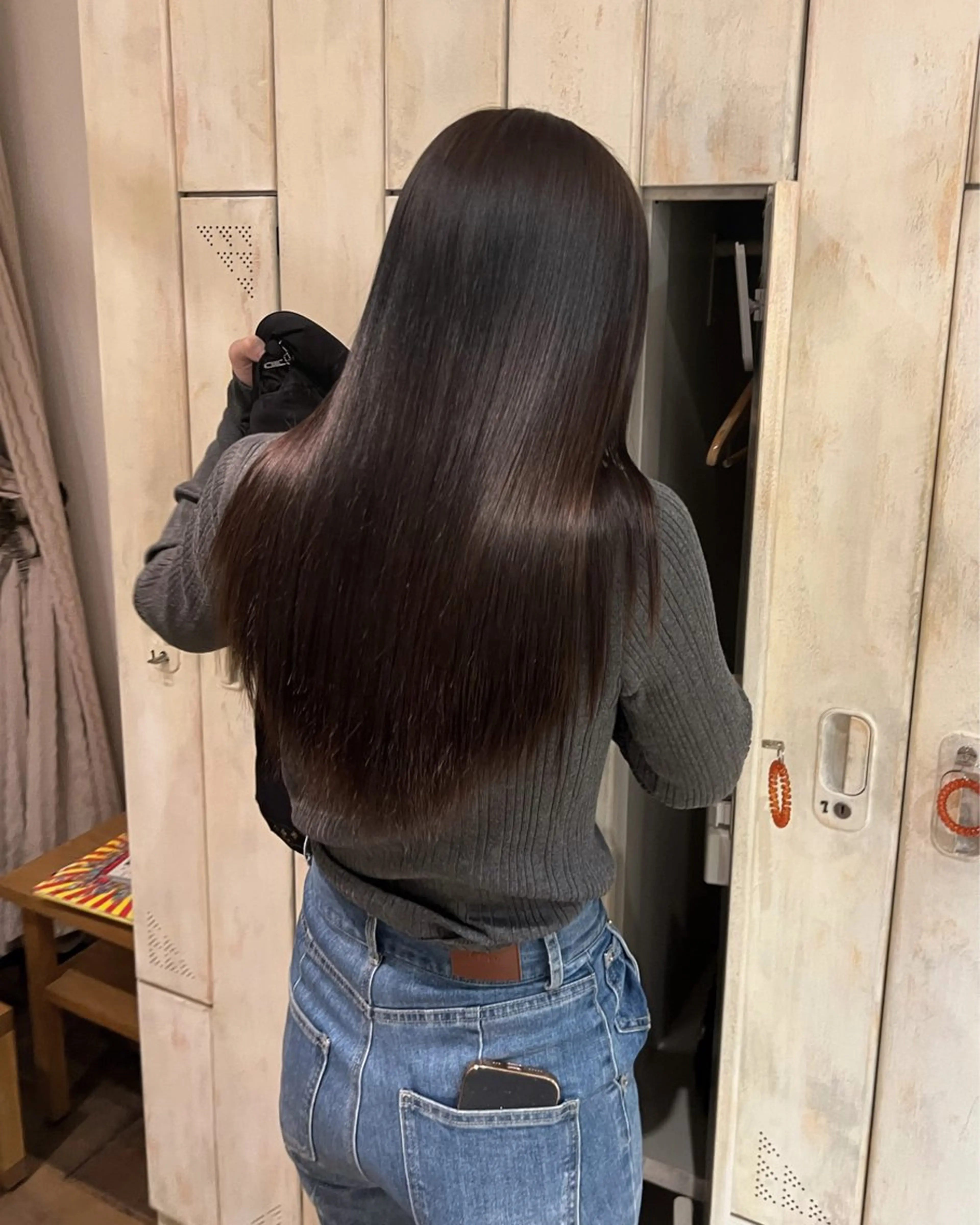 髪質改善ストレート（全体）の写真