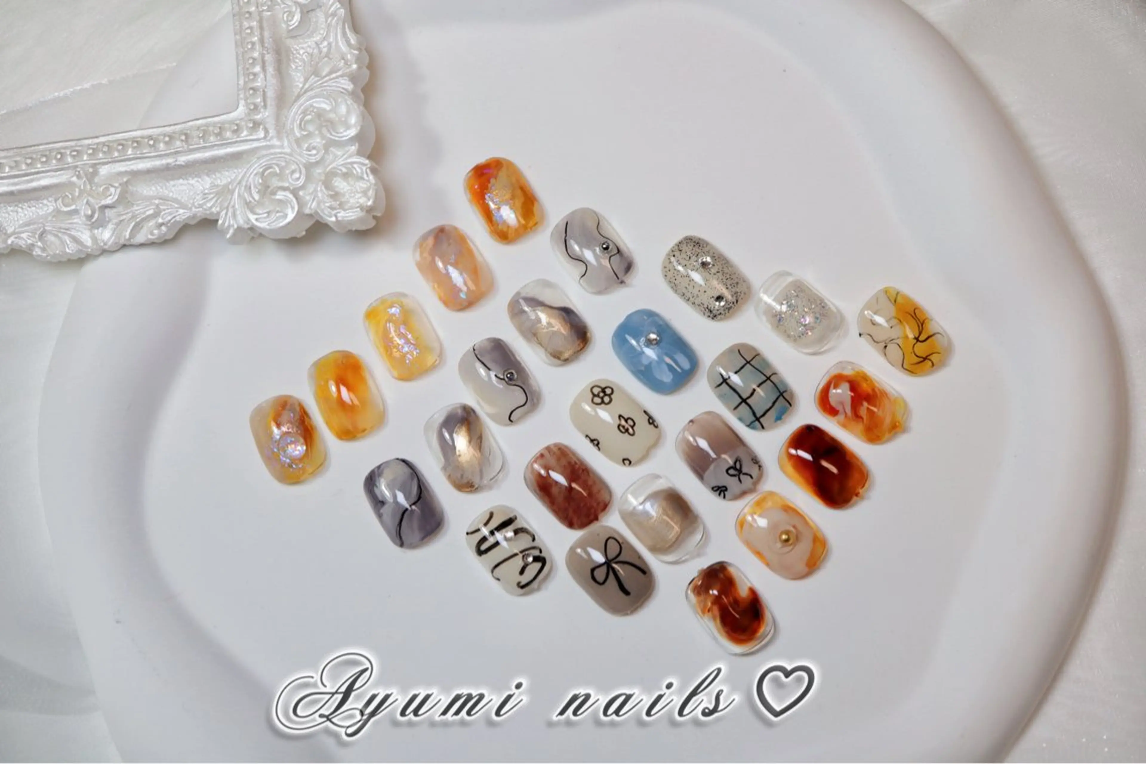 🫧定額ニュアンスデザインネイル🌻¥7500→¥6800の写真