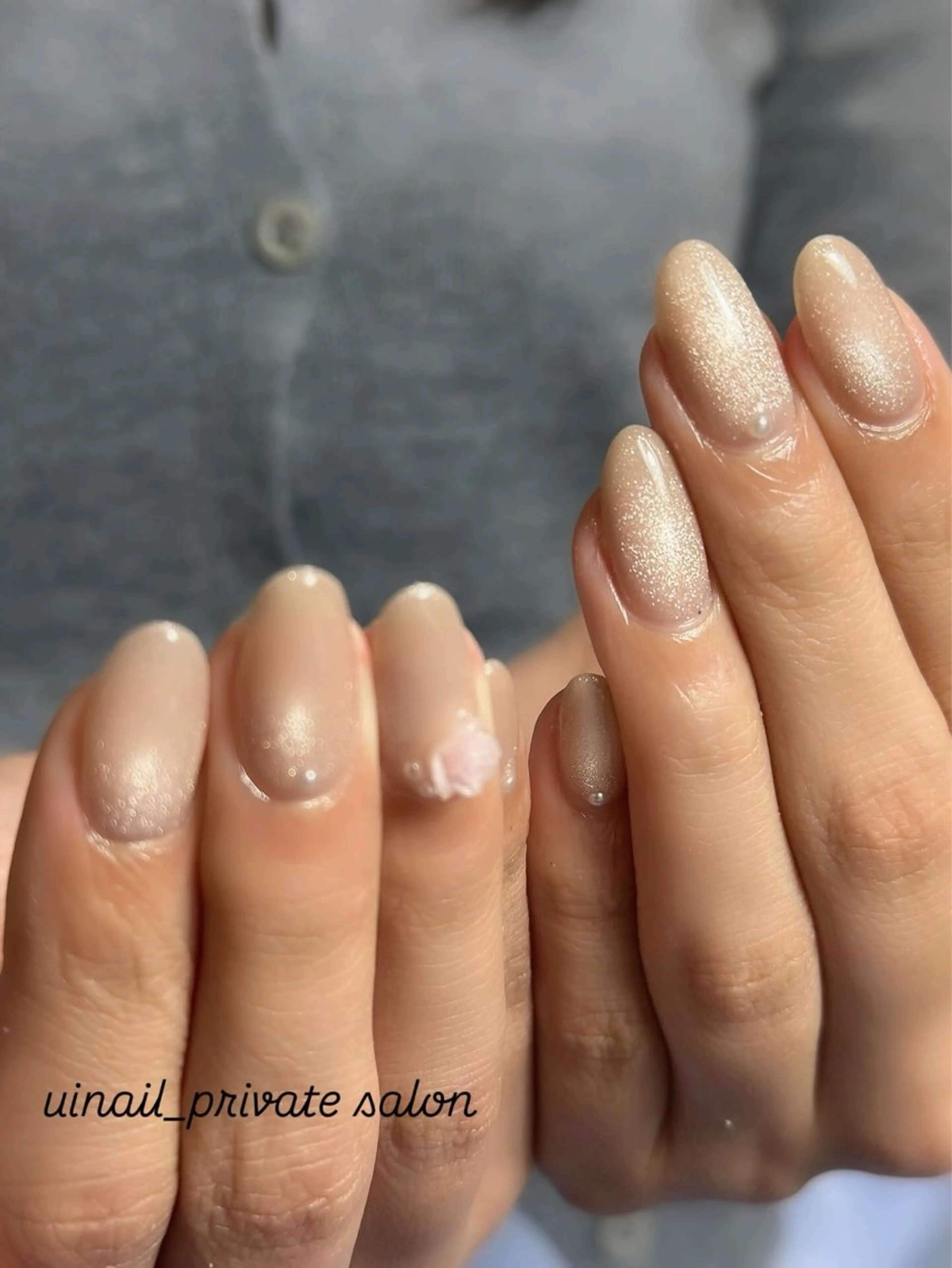 🟡【期間限定】マグネット/フラッシュラメ（単色塗り）オフケア込¥6,600→¥5,680の写真