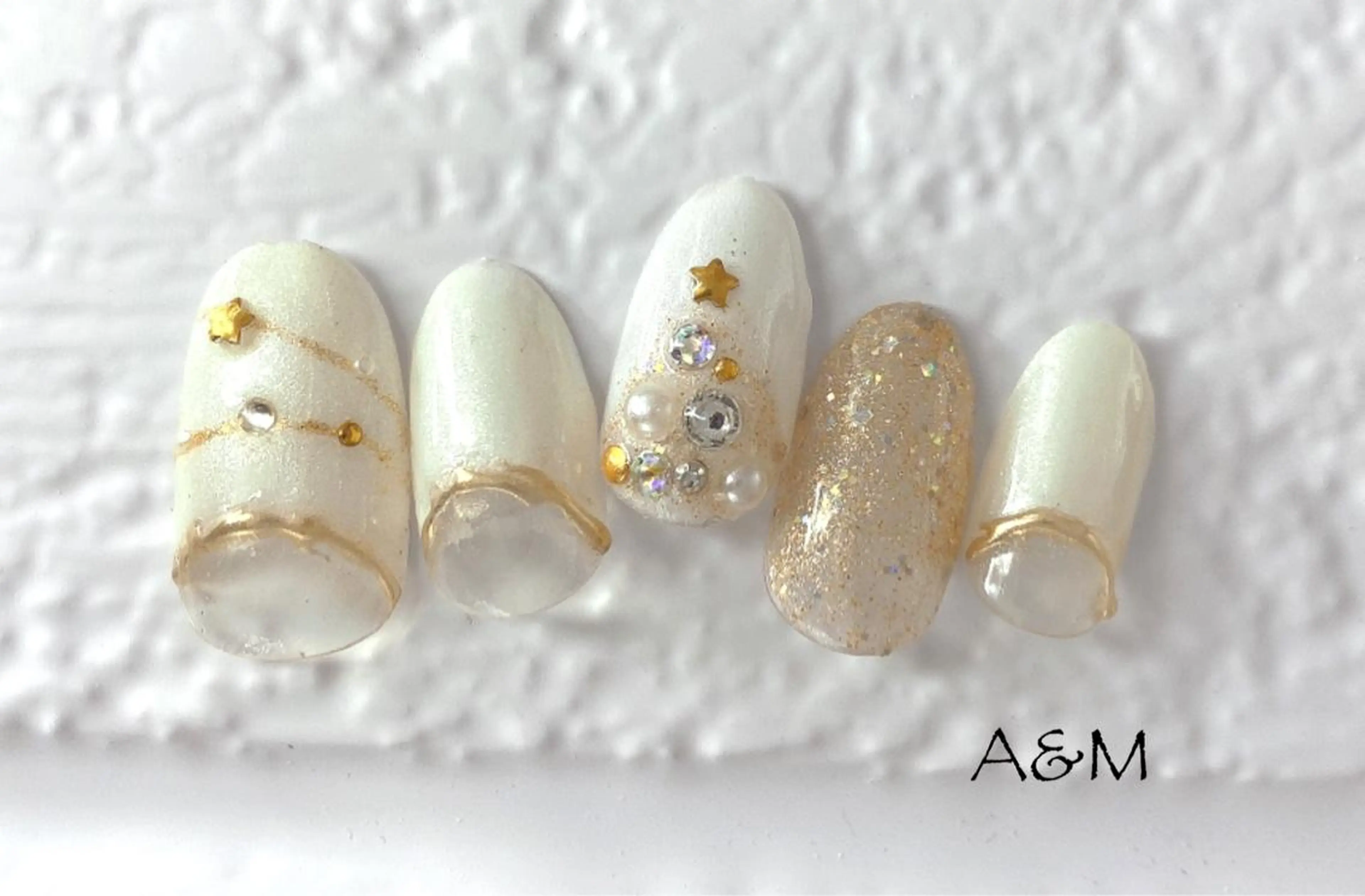 ネイル 冬ネイル クリスマス ハンドネイル 北村 麻美のネイルデザイン