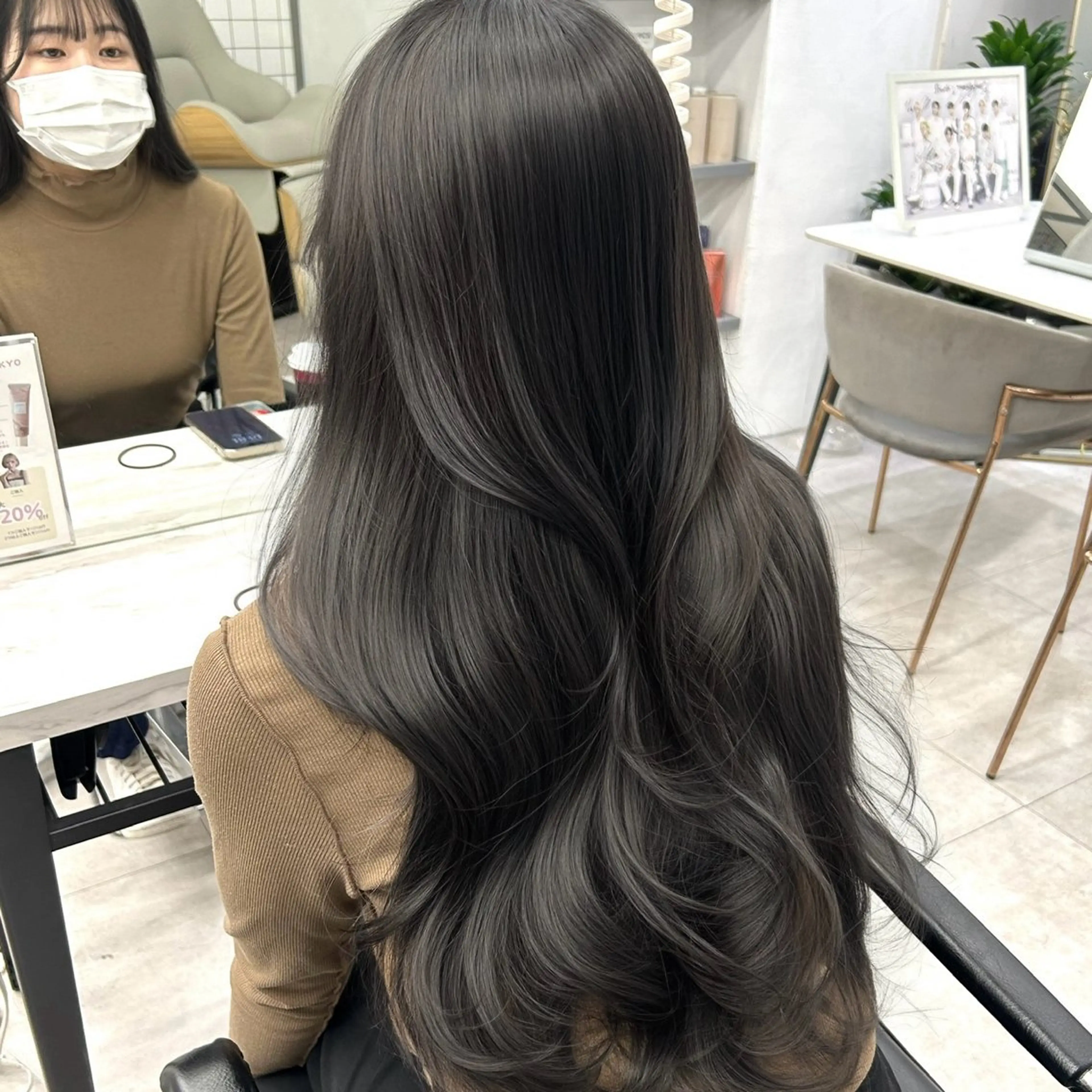 ロング カラー カット ヘアカラー トリートメント 透明感カラー 古山 結季🌙🖤のヘアスタイル