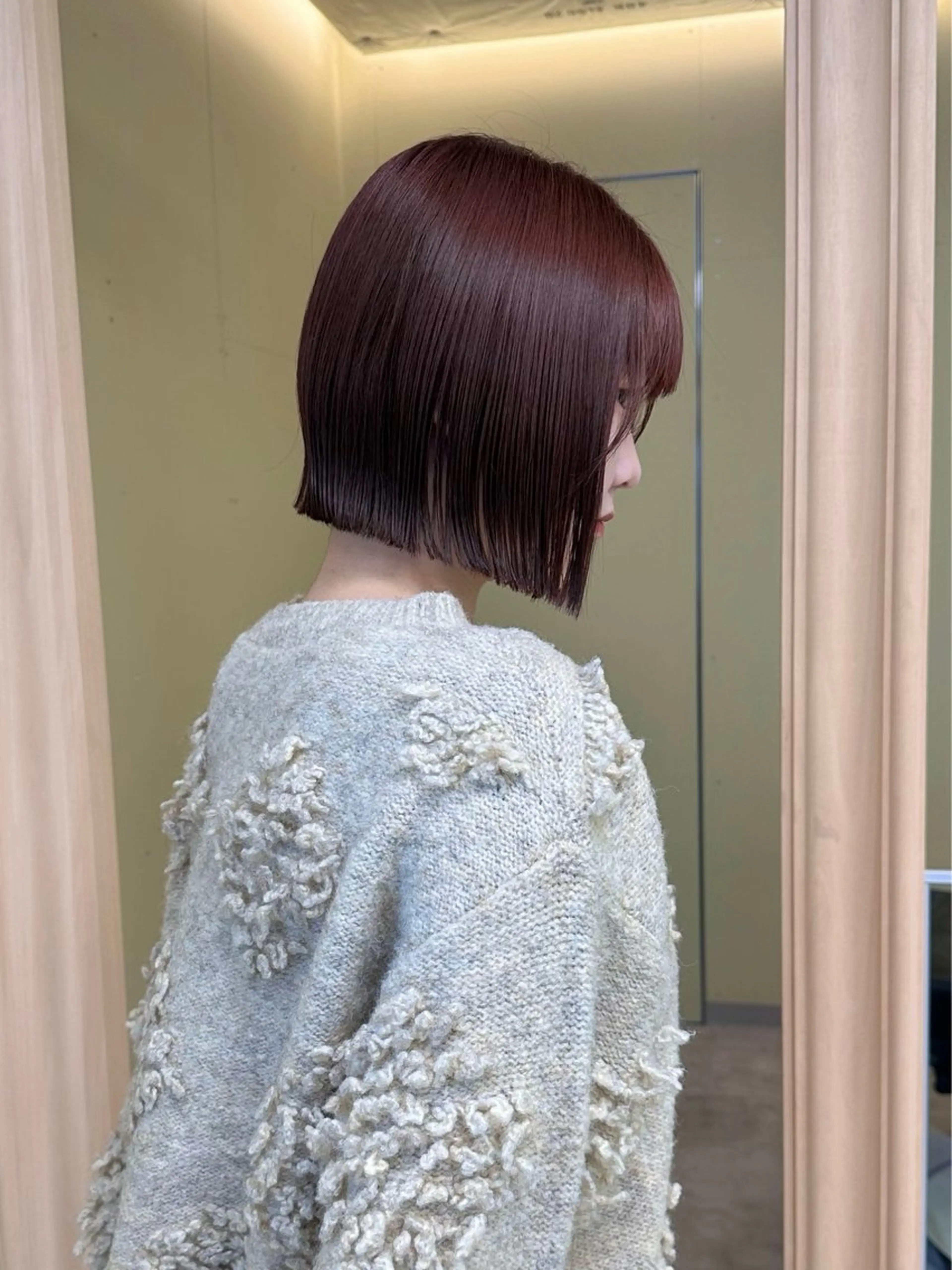 ショート ボブ/ぱつっとボブ/ 谷口 海星のヘアスタイル