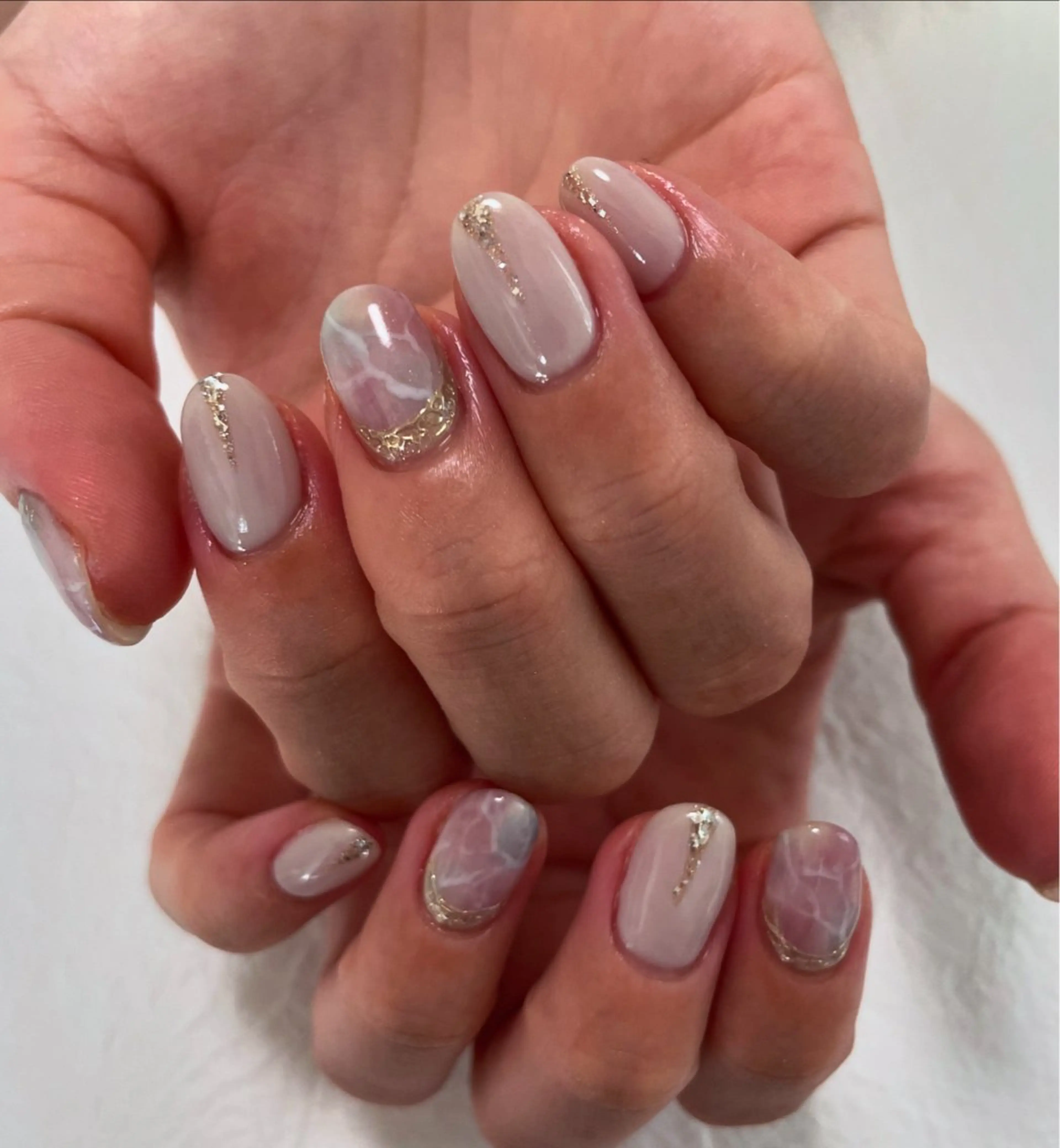 ネイル 大理石ネイル(マーブル) ニュアンスネイル AZNAIL matsudaのネイルデザイン