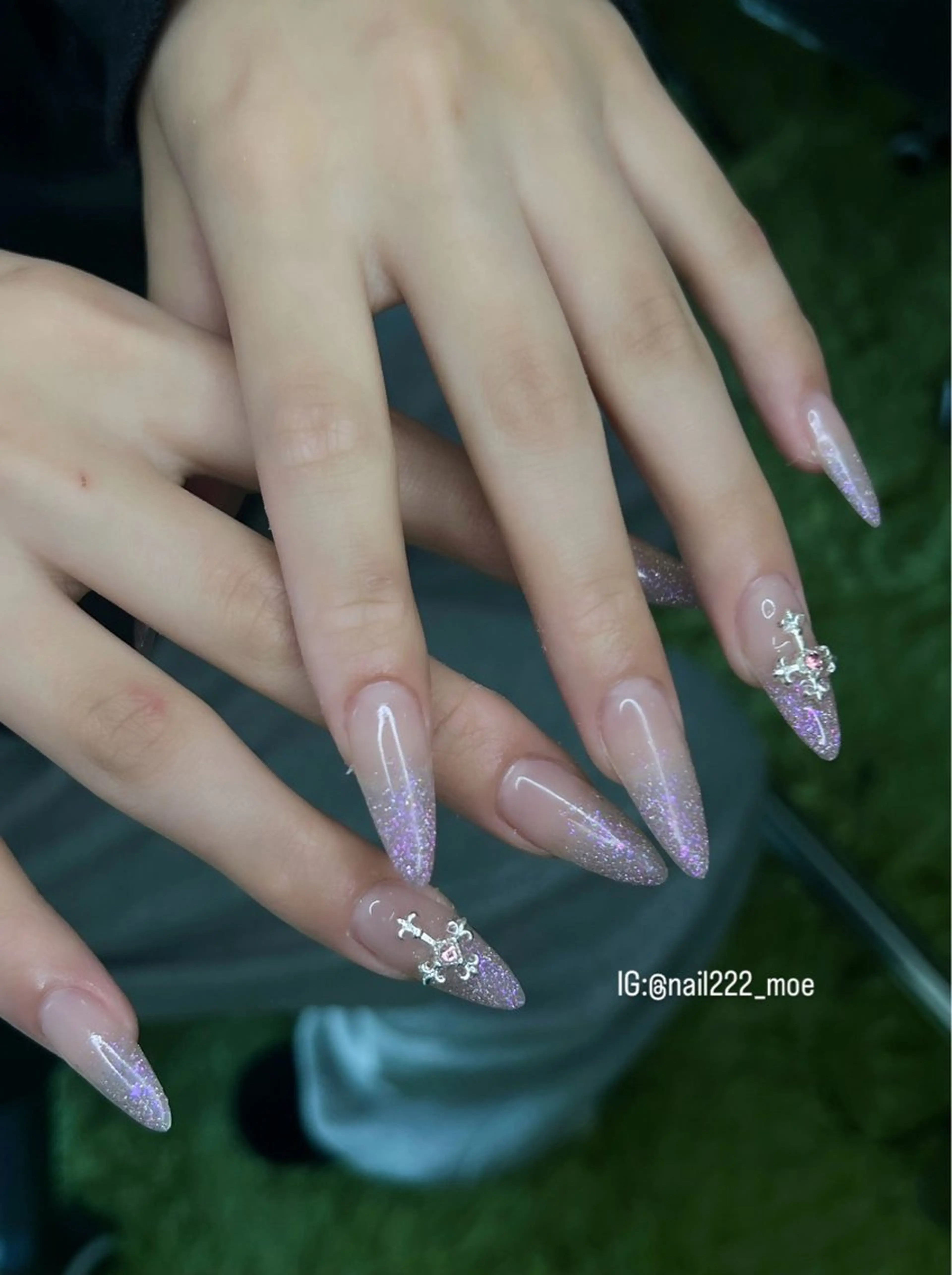 ネイル ピンク 春ネイル ワンホンネイル ハンドネイル ⟡.*222⋰˚☆ MöEのネイルデザイン