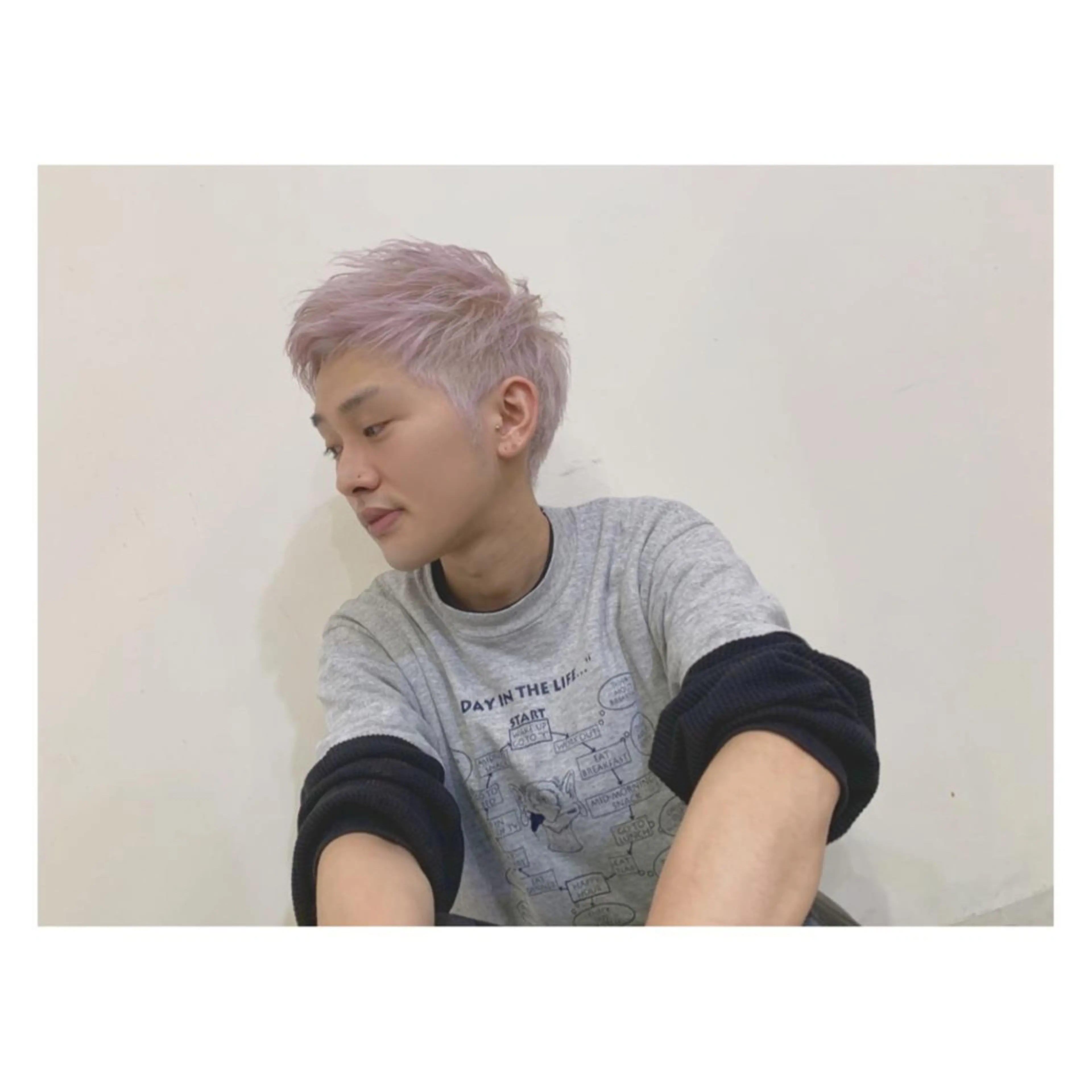 ショート カラー ヘアアレンジ メンズ ange☞ soutaのヘアスタイル