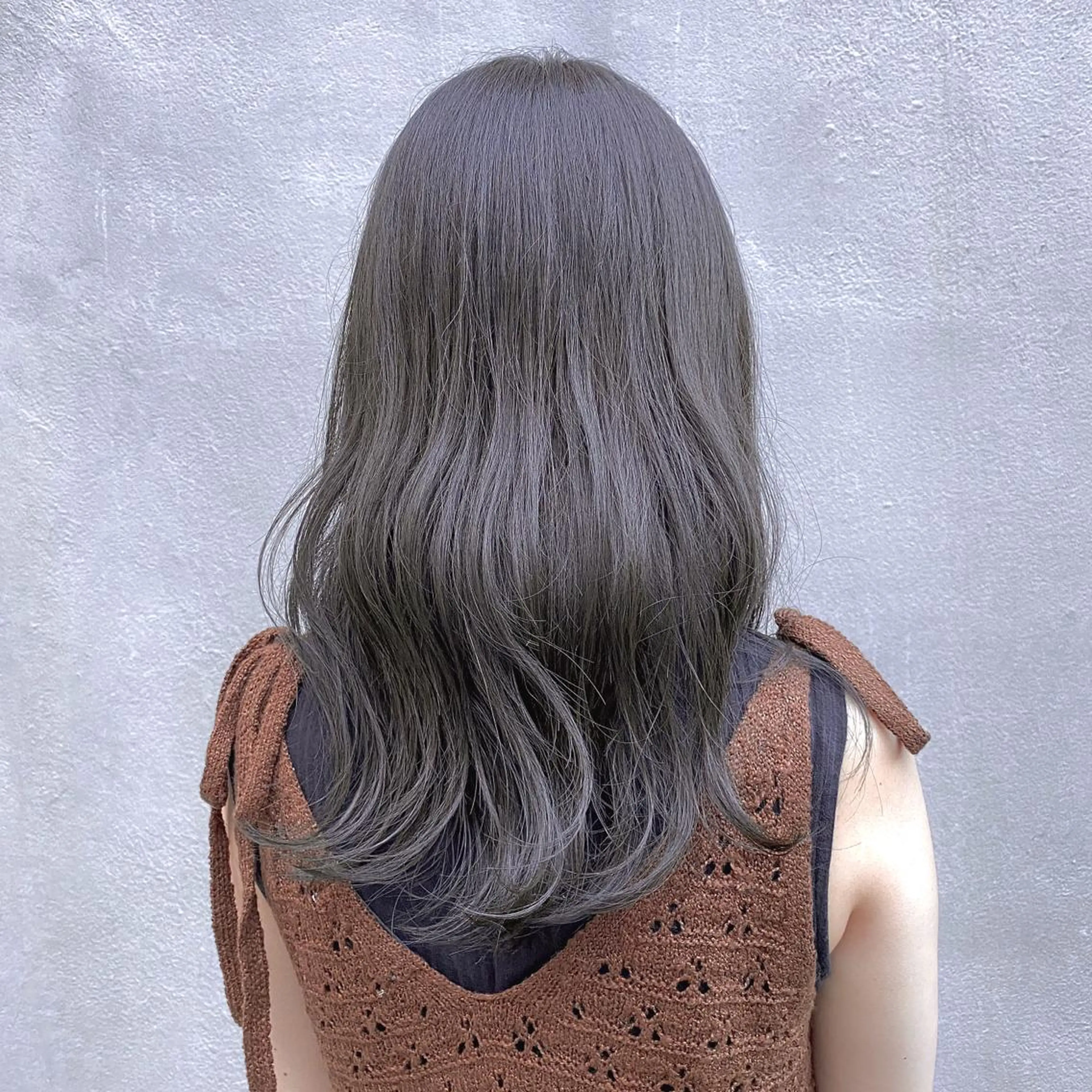 セミロング カラー パーマ グレージュ ミント カット ヘアカラー トリートメント ヘッドスパ 【ダメージレス施術】 【透明感】北村 拓也のヘアスタイル