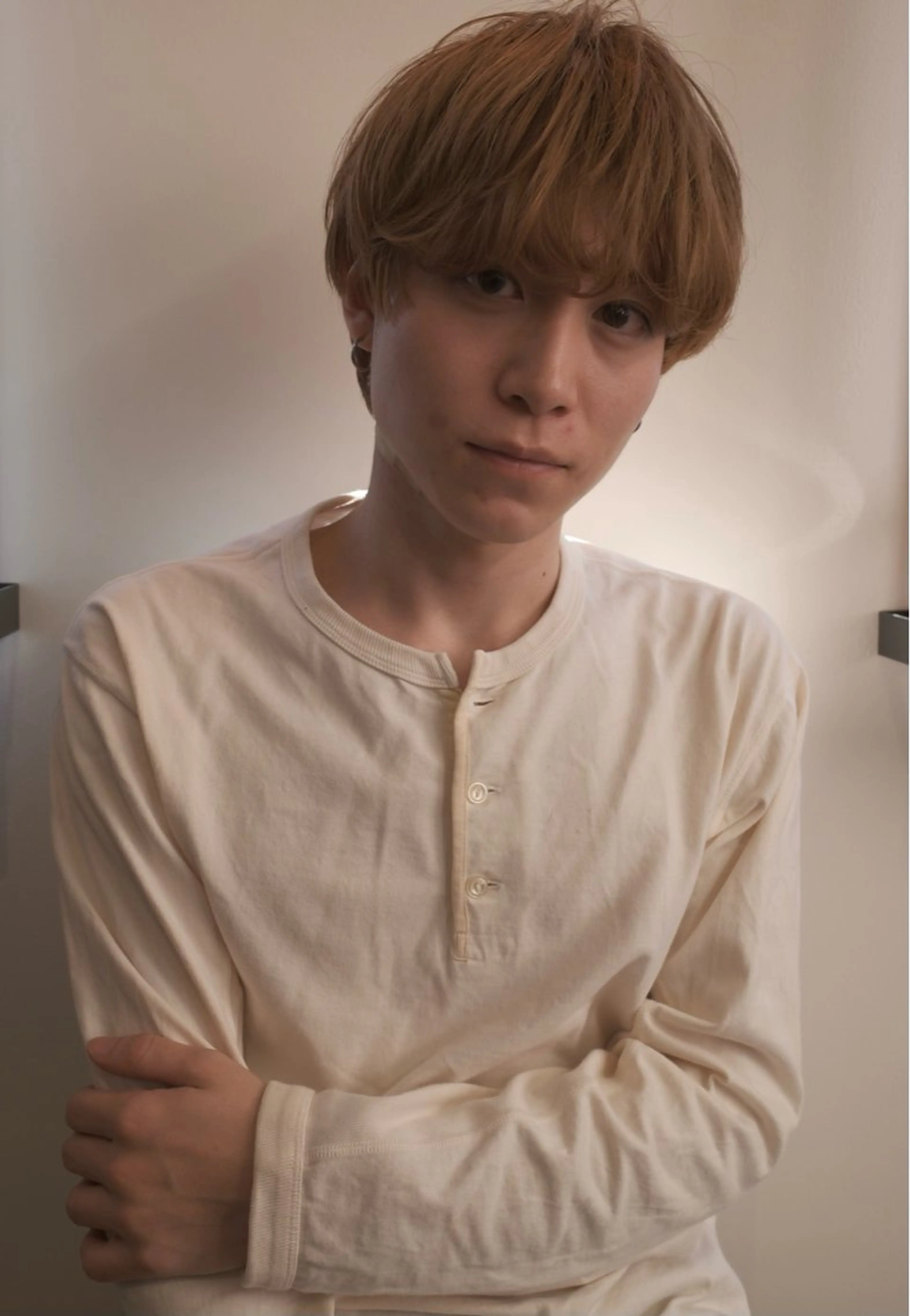 ショート カラー メンズ パーマ/透明感カラー 元町🌱takutoのヘアスタイル