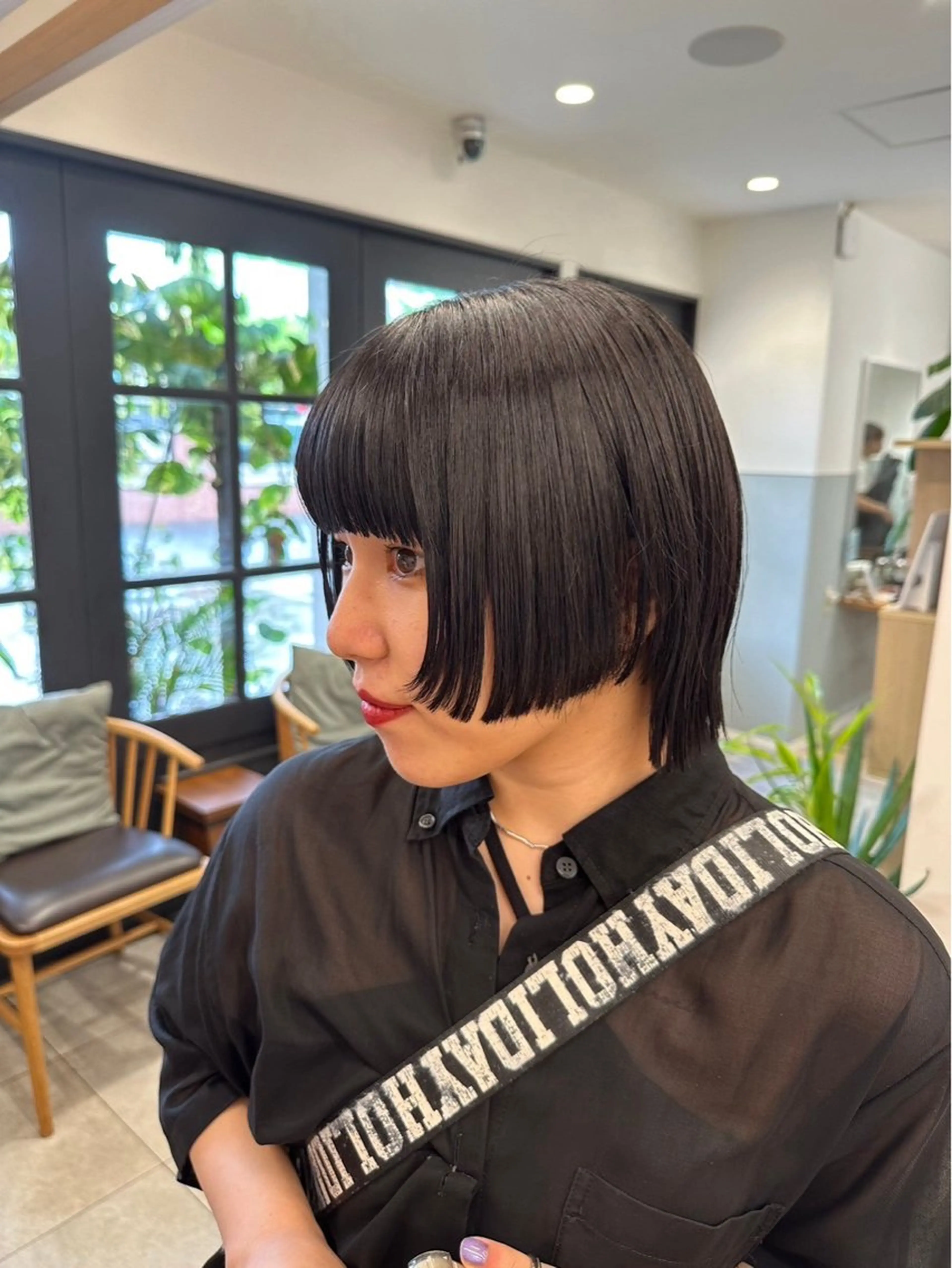 カラー 黒髪 透明感カラー ヘアカラー 🍒透明感カラー mutsuki🍒のヘアスタイル