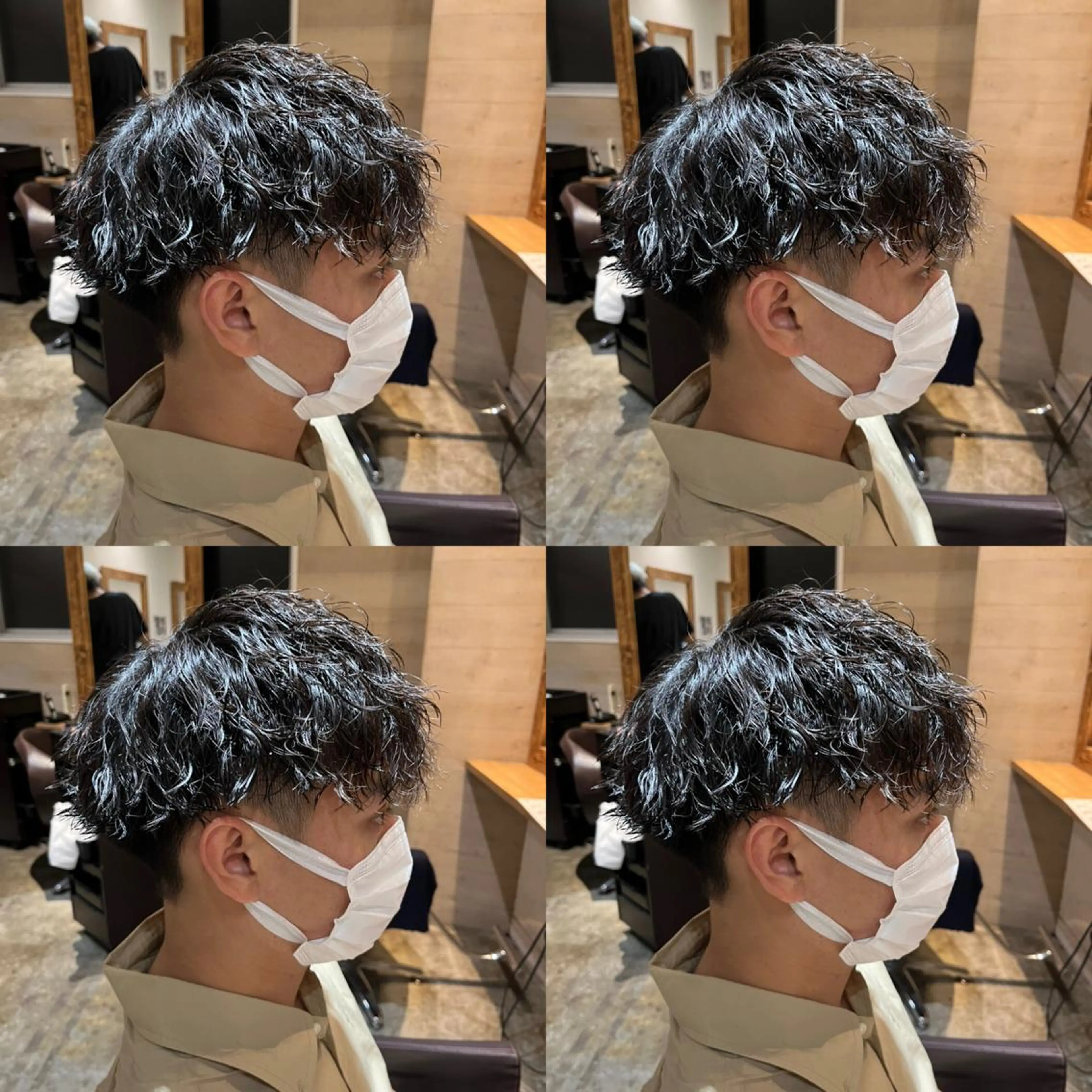 パーマ メンズ カット パーマ トリートメント ヘアセット 💈メンズパーマ特化 店長望月謙二郎💈のヘアスタイル