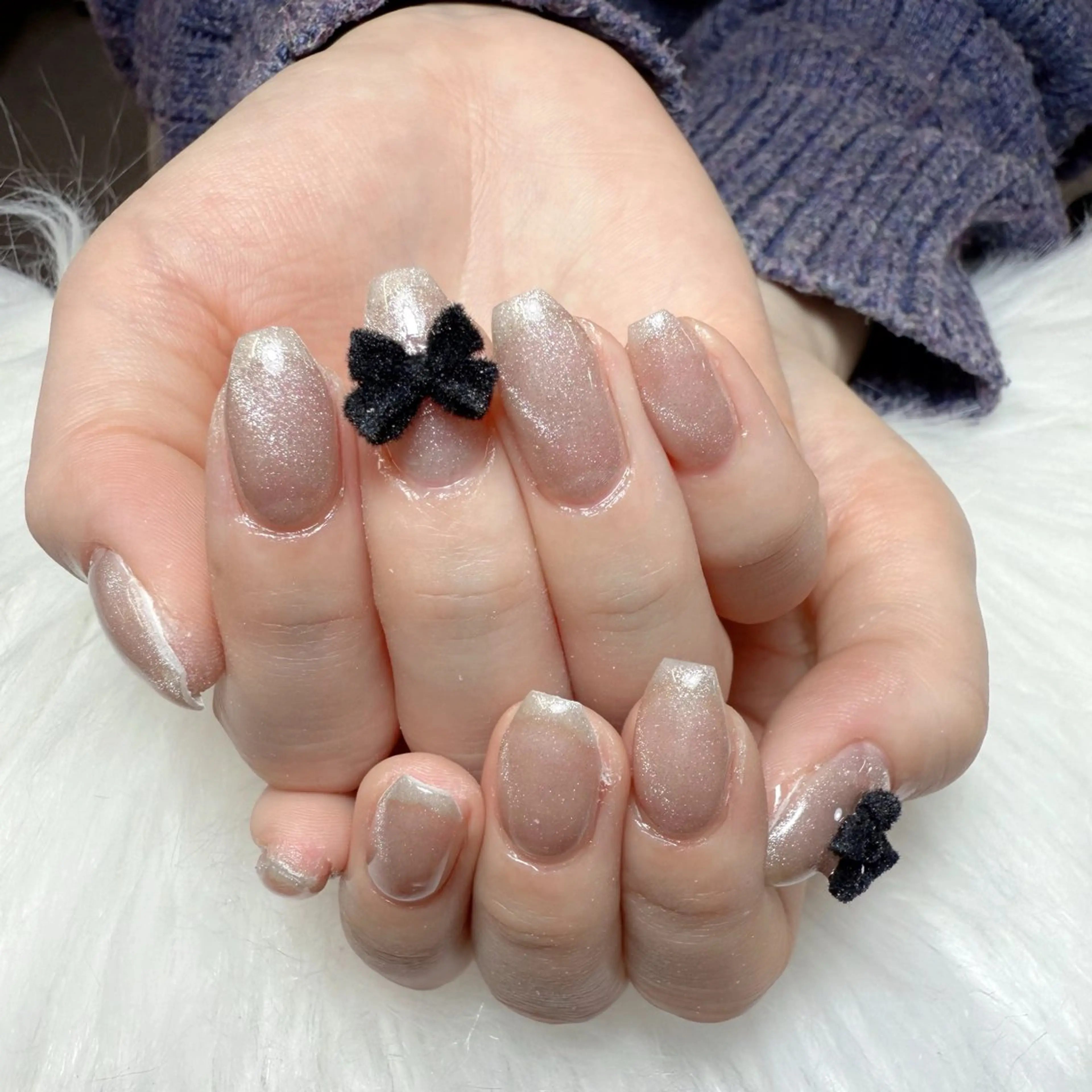 ネイル ハンドネイル 🎀nana🫧 ワンホンネイル🎀のネイルデザイン