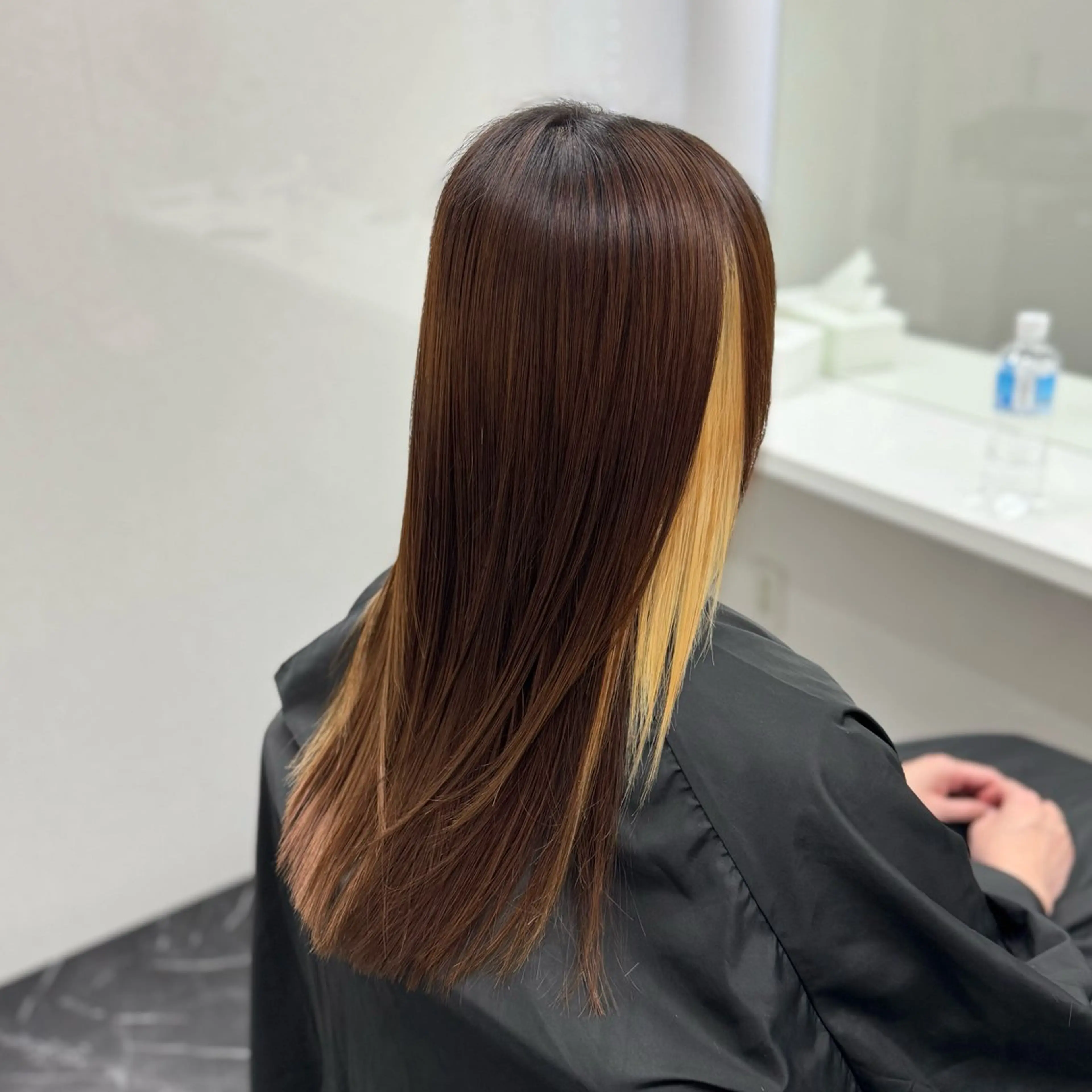 ロング パーマ 髪質改善 韓国風ヘア 縮毛矯正 トリートメント ヘアカラー トリートメント 髪質改善Ⅰ透明感 艶カラーⅠたつやのヘアスタイル