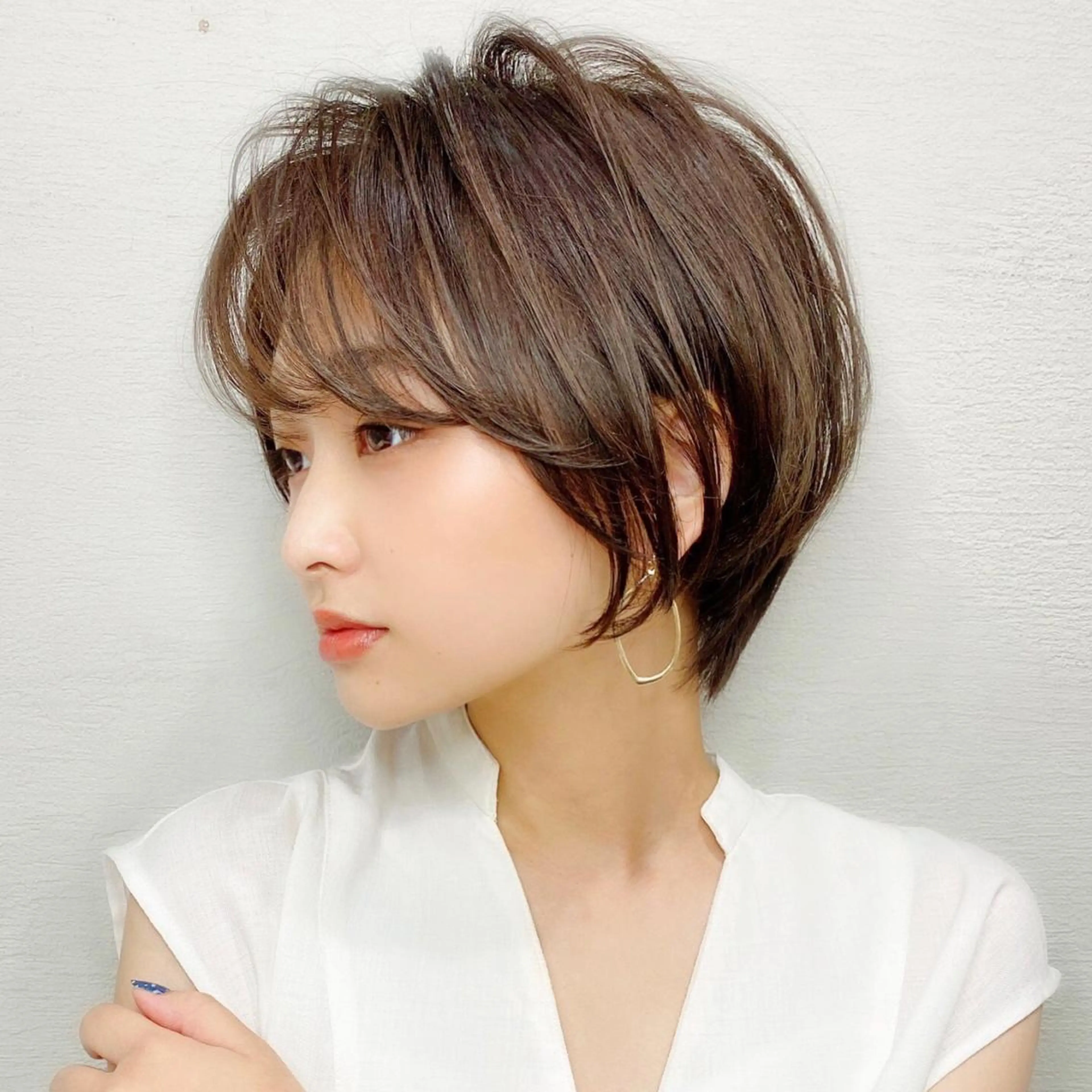 ショート カラー パーマ ヘアアレンジ キッズ ネイル マツエク・マツパ ショートヘア トリートメント ニュアンスネイル ショートネイル ニュアンスパーマ カット ヘアカラー トリートメント ショートの神✨AFL OAT 井上康平のヘアスタイル