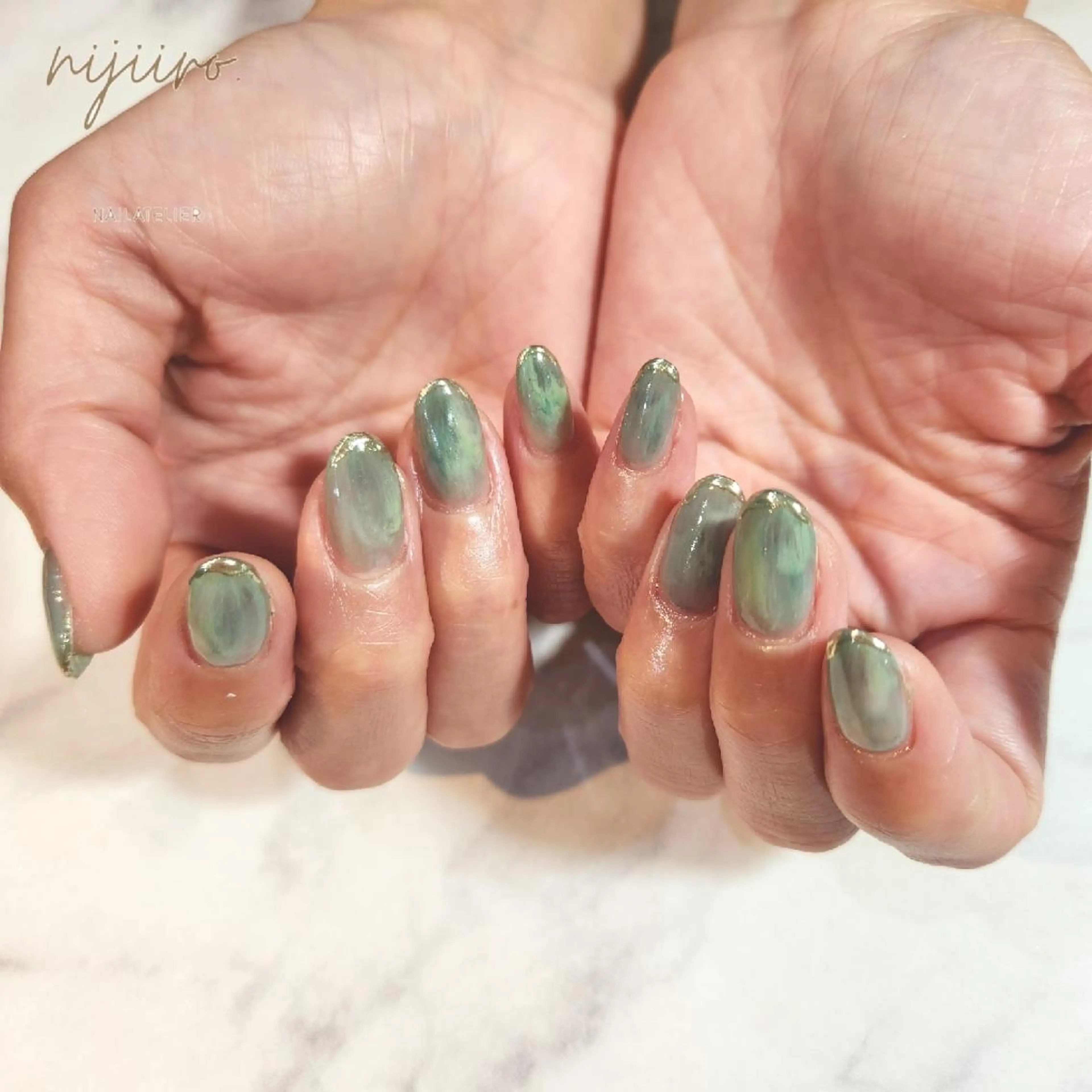 ネイル ハンドネイル nailatelier nijiiro.所属・nijiiro🌈 サトウのネイルデザイン