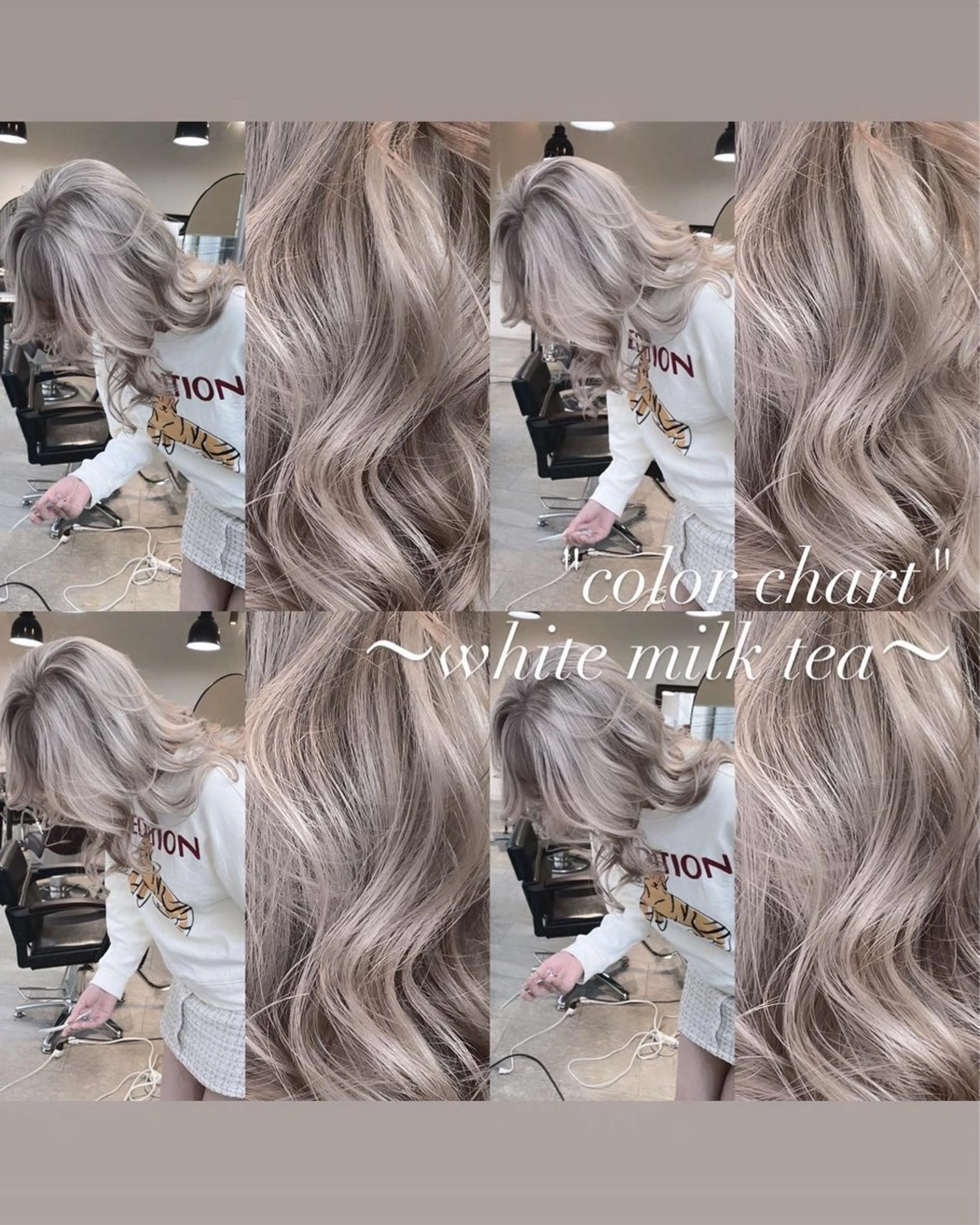 セミロング カラー カット ヘアカラー トリートメント ヘアセット 💜ハイトーン💛 マジカルかいちゃんのヘアスタイル