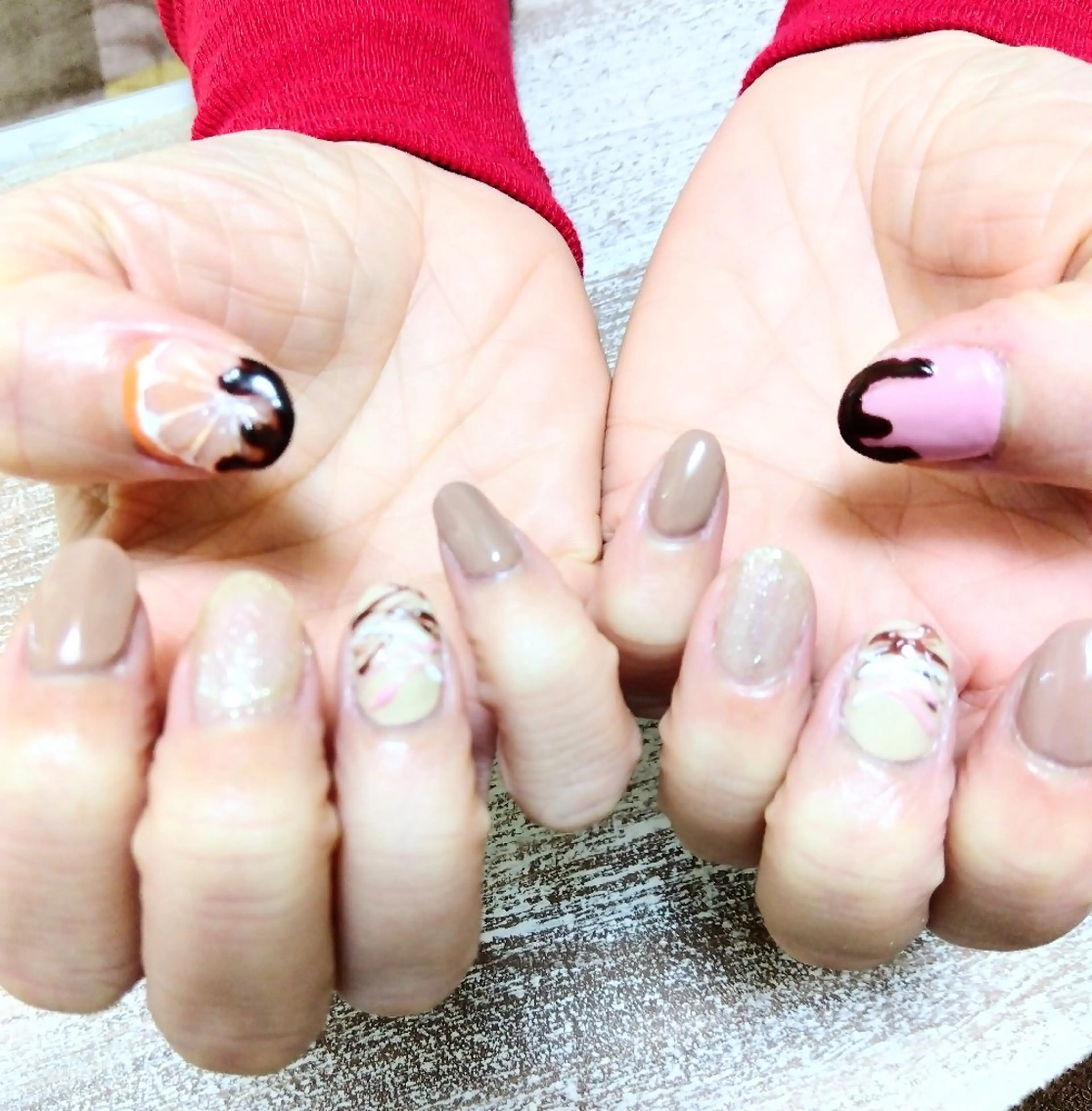 ネイル バレンタイン ハンドネイル NailSalon Ne-Neのネイルデザイン