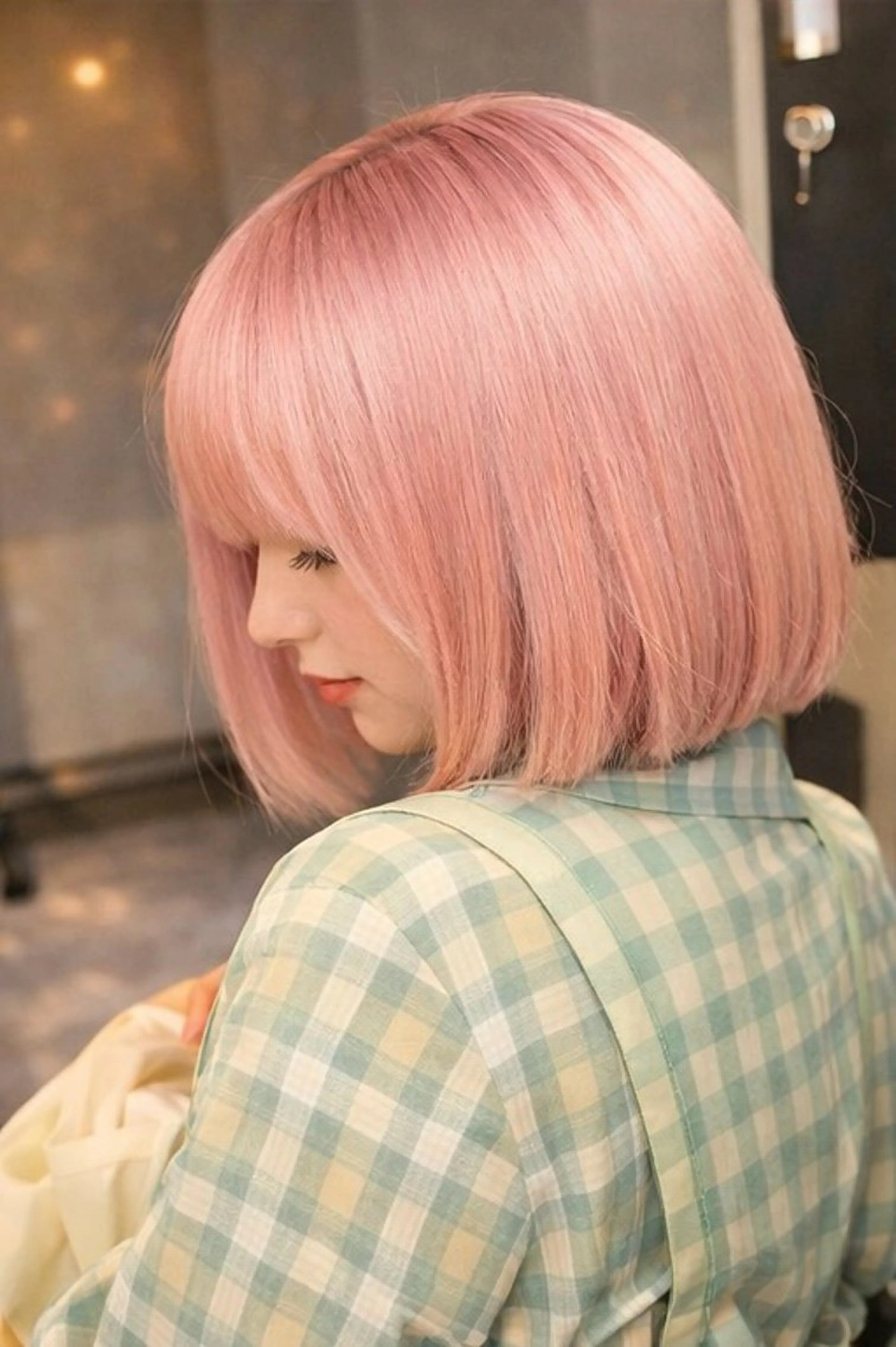 ショート ヘアカラー Maison髪質改善 レイヤー/三宮のヘアスタイル