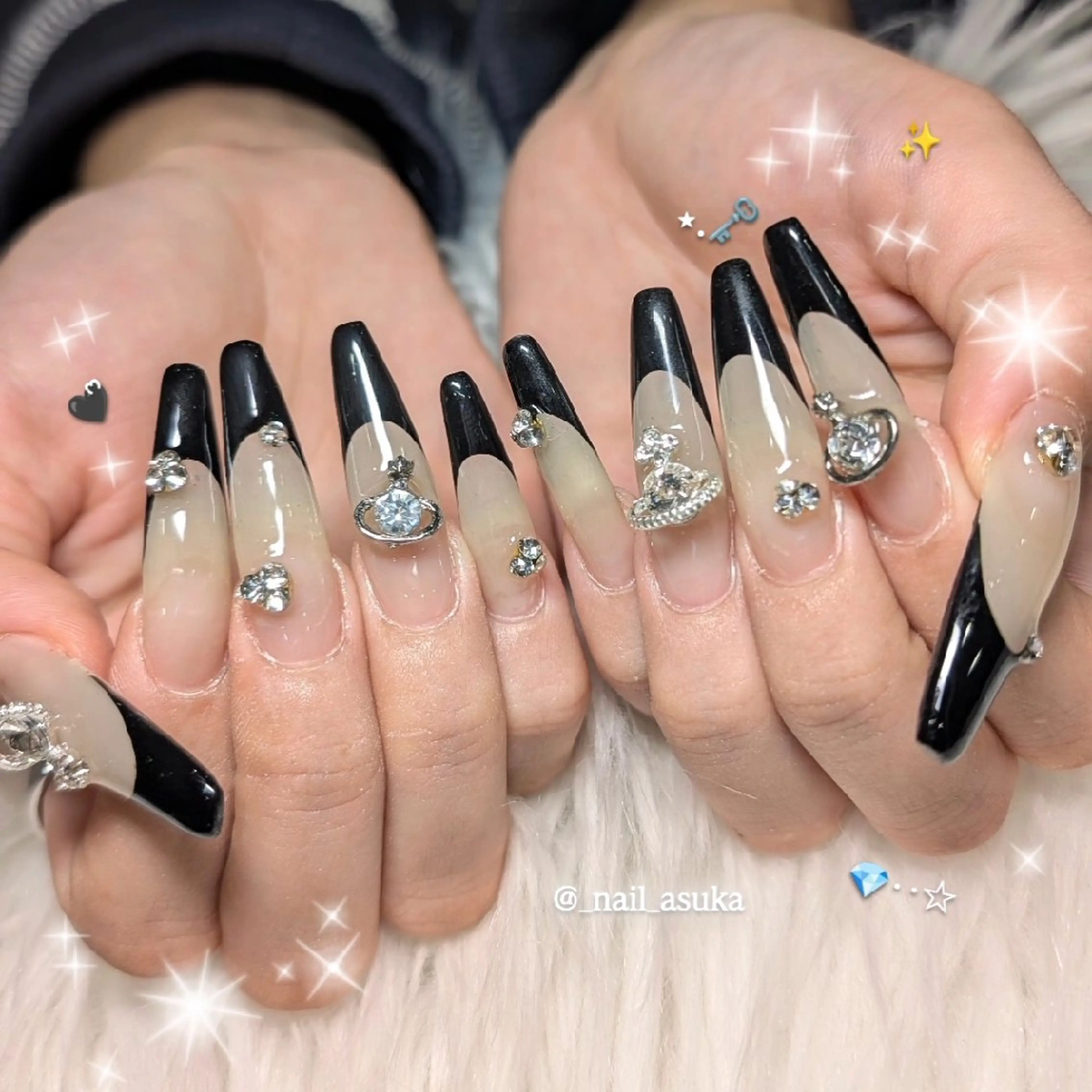 ギャルネイル90分枠🖤（オフ込み）の写真