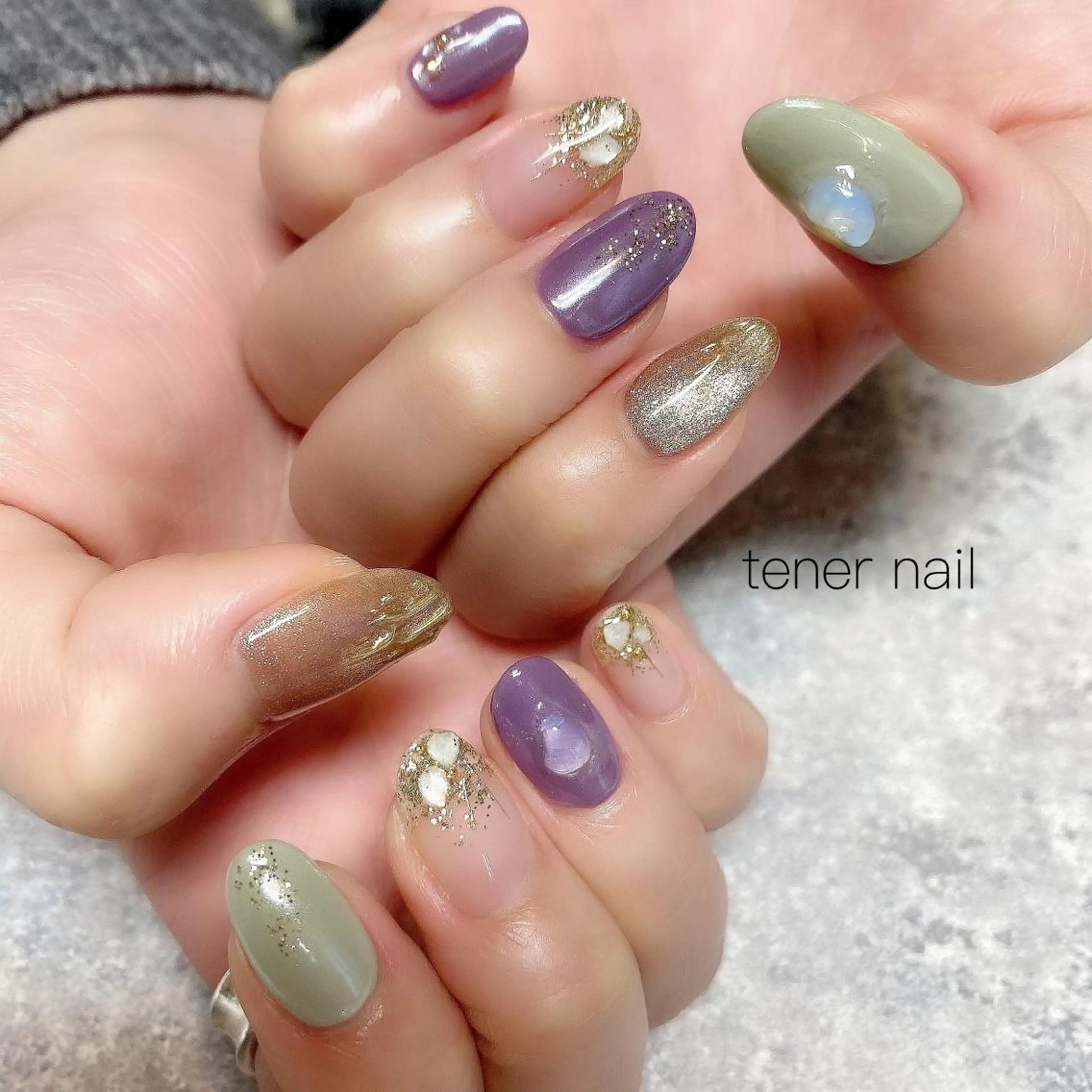 ネイル 持ち込み ニュアンスネイル テネルネイル tener nailのネイルデザイン