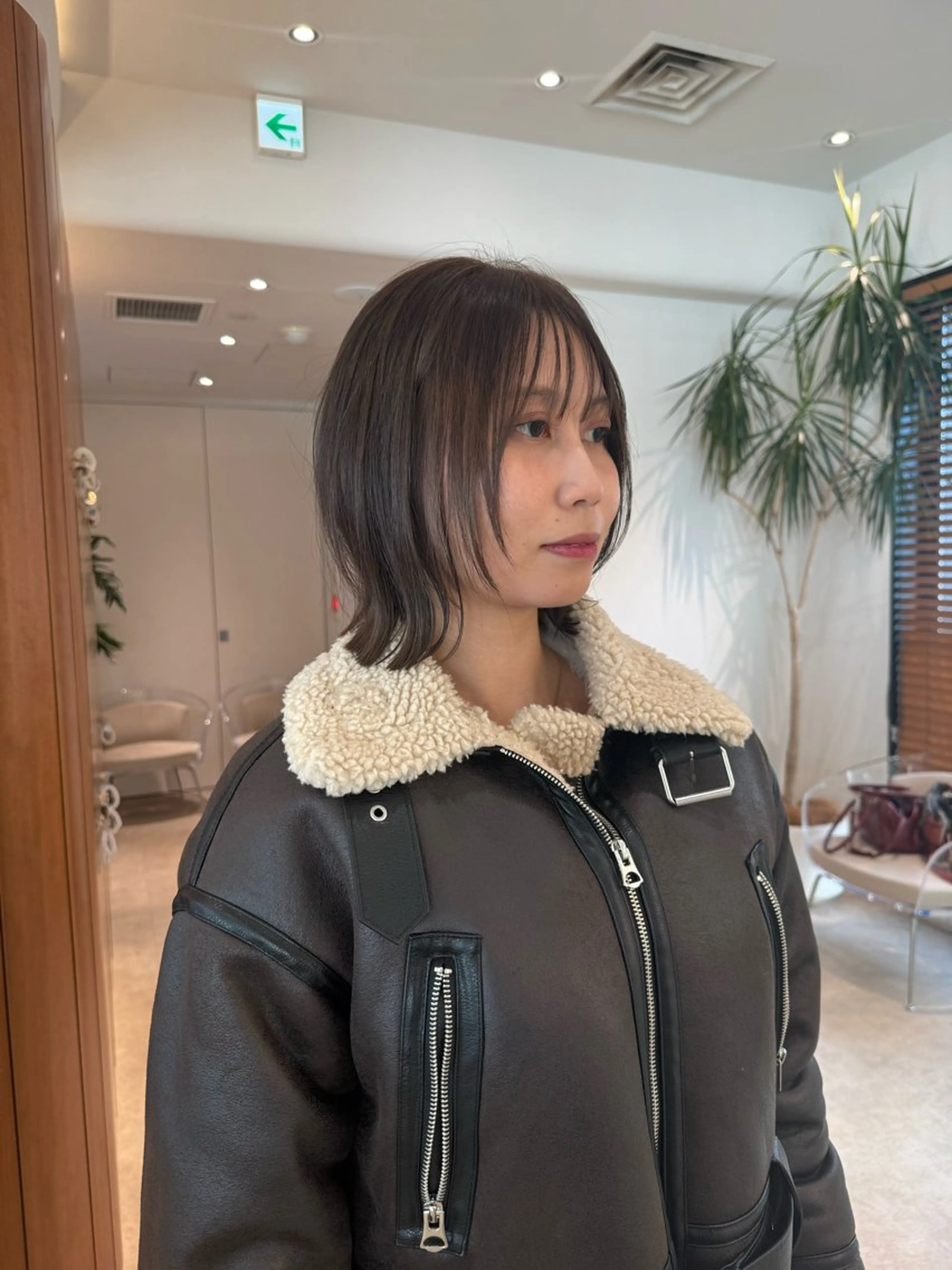 ミディアム カラー 切りっぱなしボブ ショートボブ ボブレイヤー 透明感カラー ボブ カット ヘアカラー トリートメント 田中航平/渋谷ボブ/ レイヤーボブのヘアスタイル