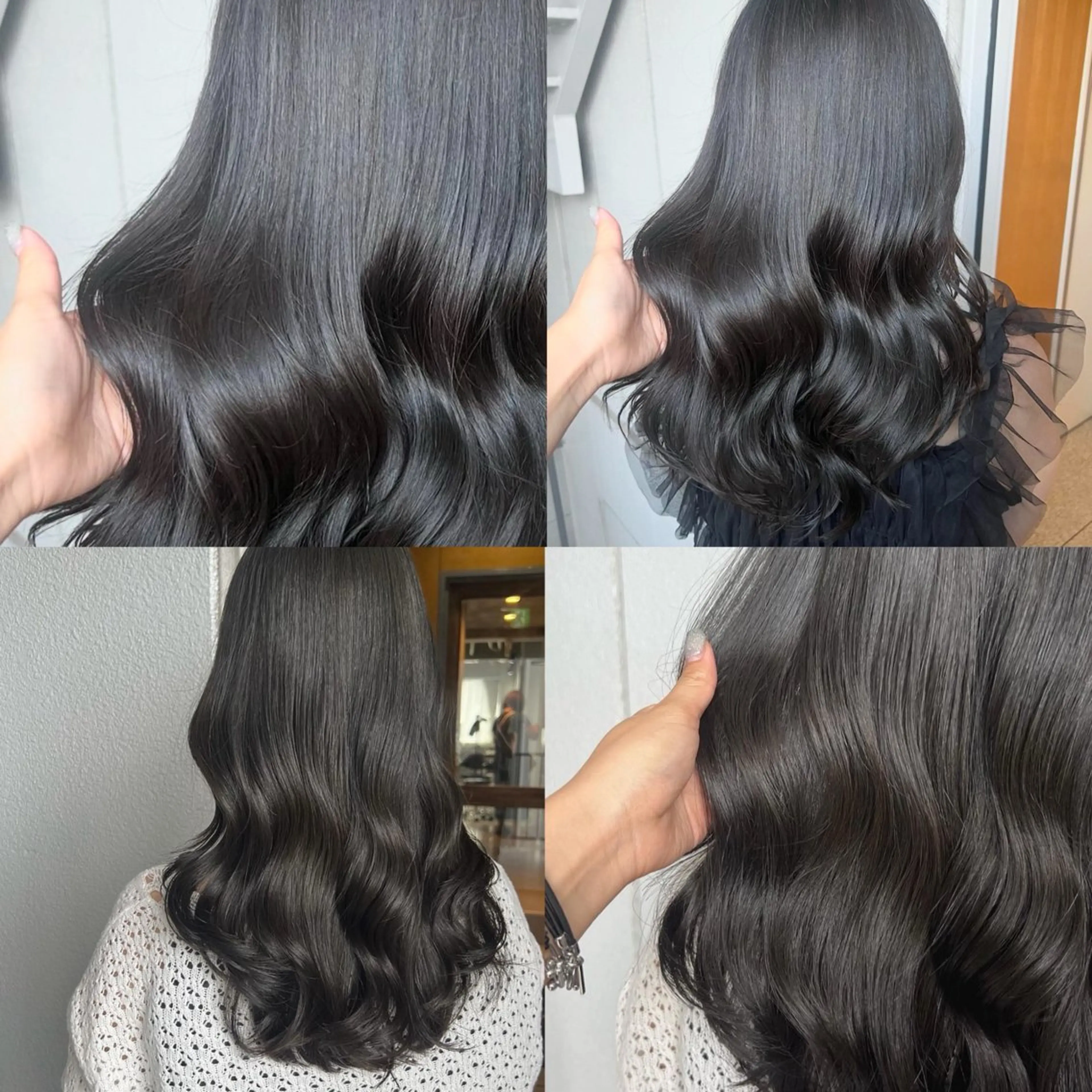 ロング カラー グレージュ カット ヘアカラー トリートメント akane/ボブ /ブラウンベージュのヘアスタイル