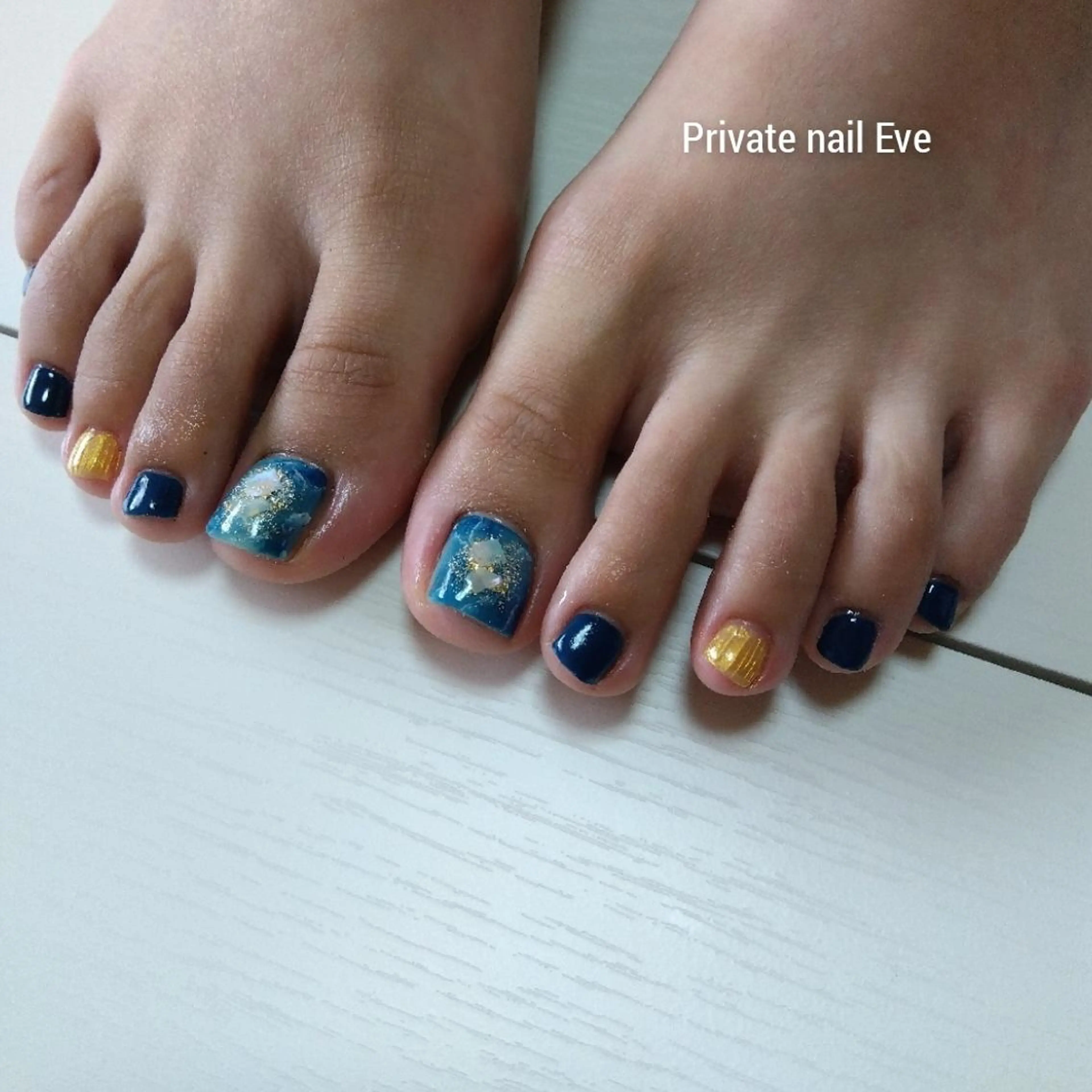 ネイル フットネイル 大理石ネイル(マーブル) フットネイル ネイル junkoのネイルデザイン